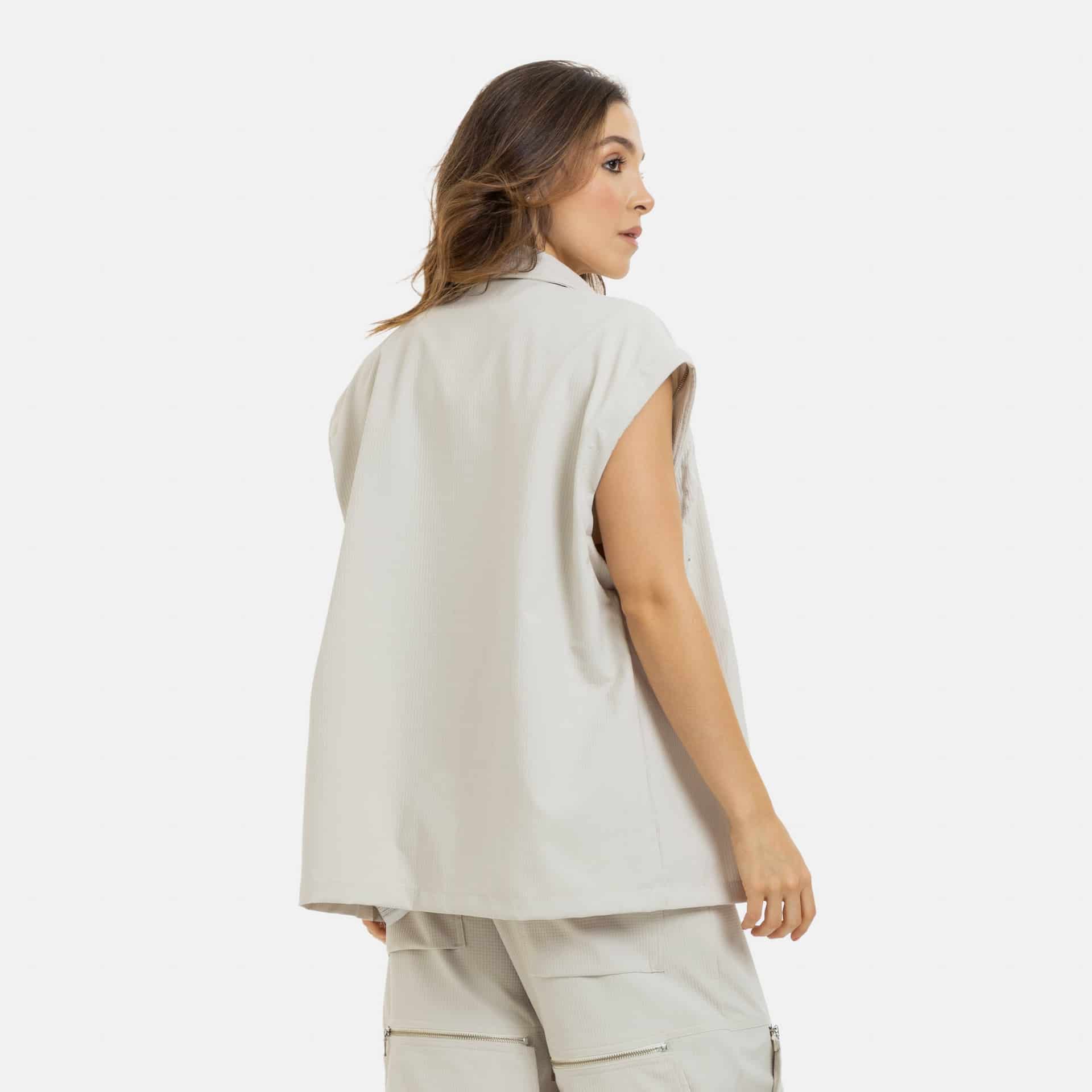 Convertible Utility Jacket Beige - miniatura 17