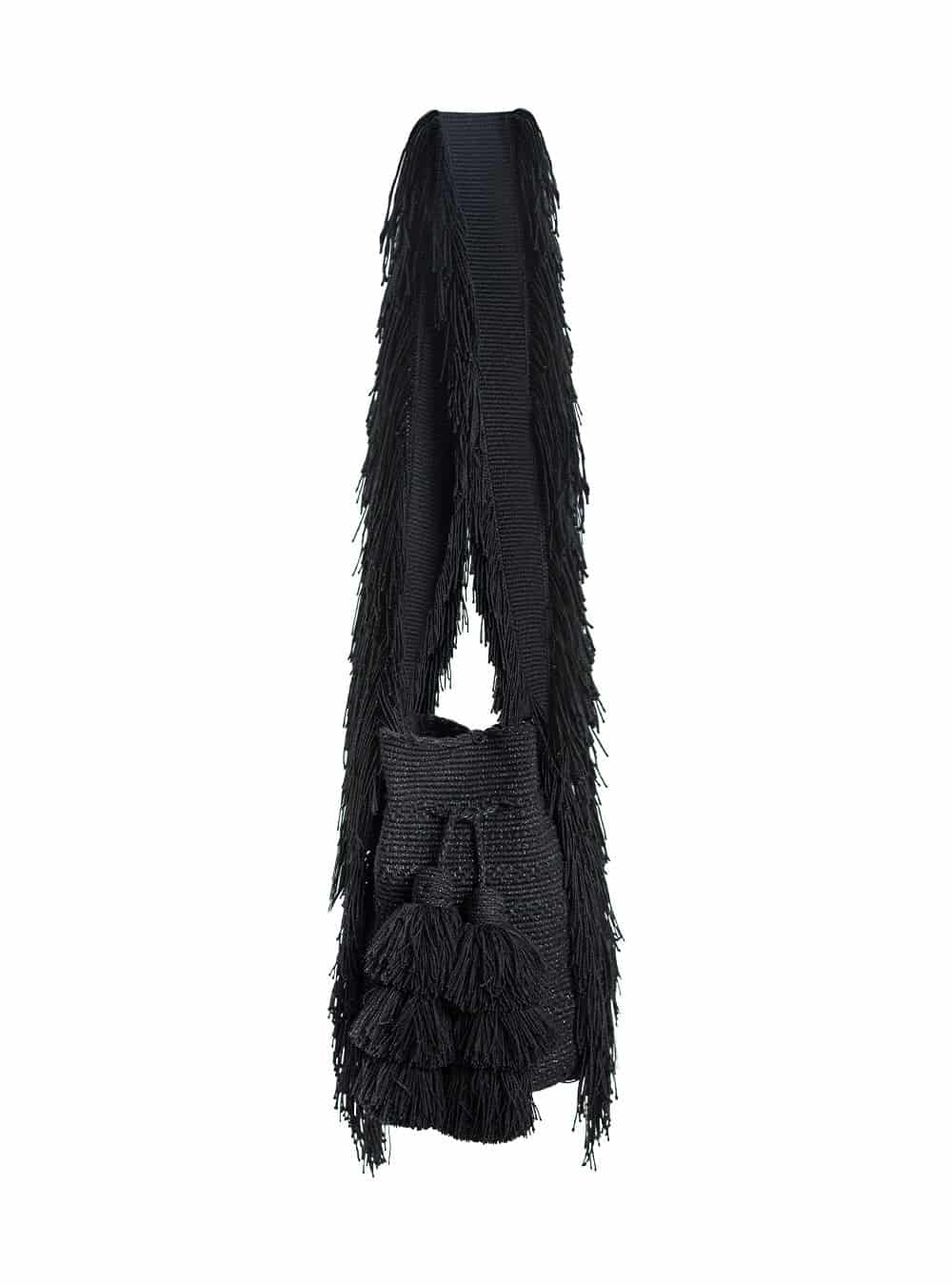 Mochila Wayuu Kamsa Shiiliwaiya Black - miniatura 1