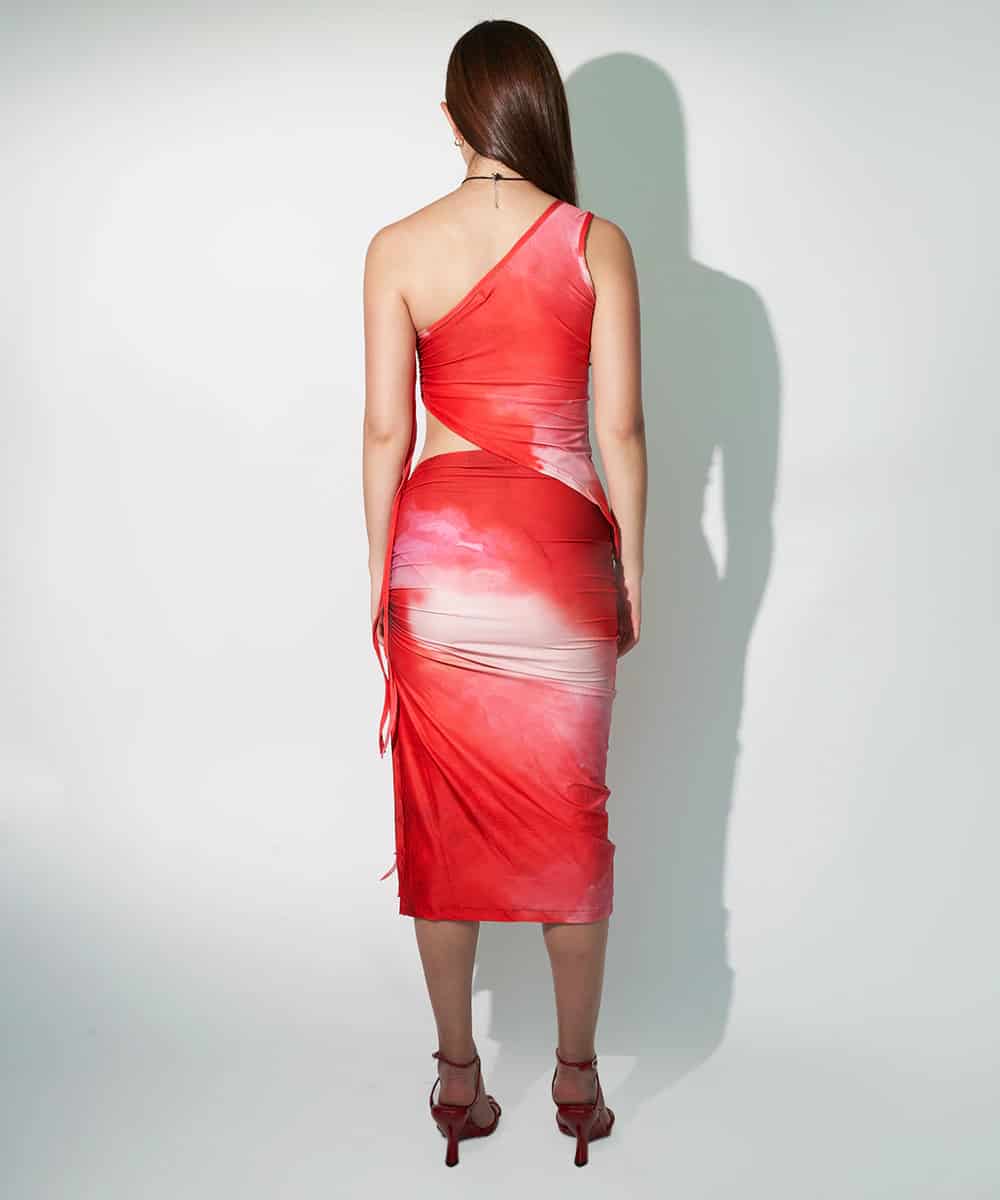 Drawstring Skirt in Rose Red - miniatura 4