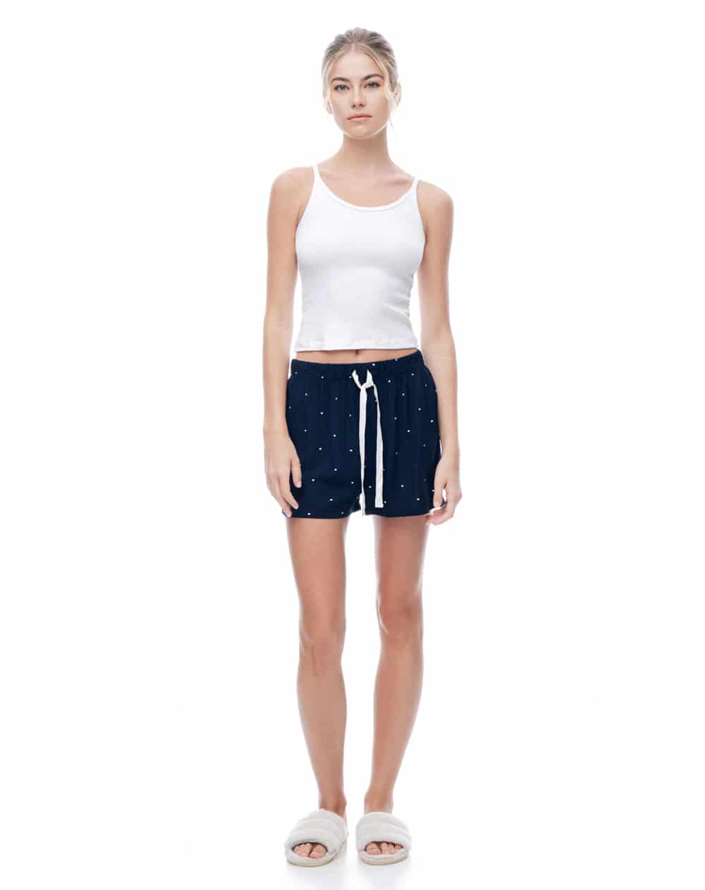 Short azul estampado mujer - miniatura 5