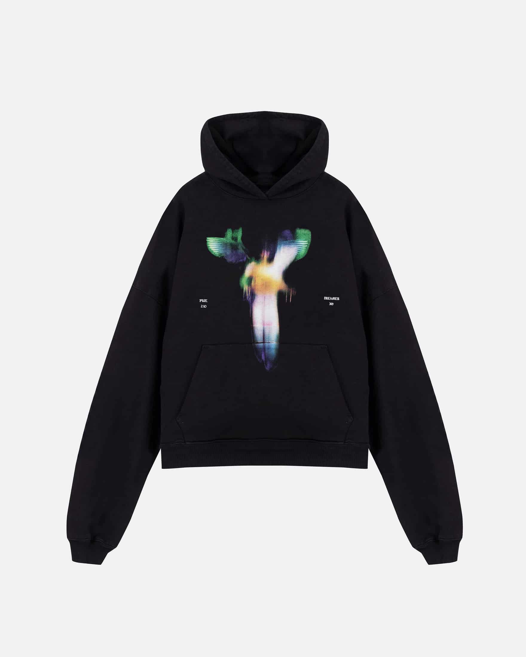 Capsule Angel Boxy Fit Hoodie Black - miniatura 1