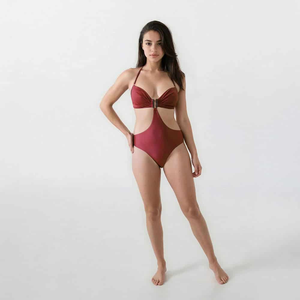 Vestido de Baño  Trikini Terracota - miniatura 1