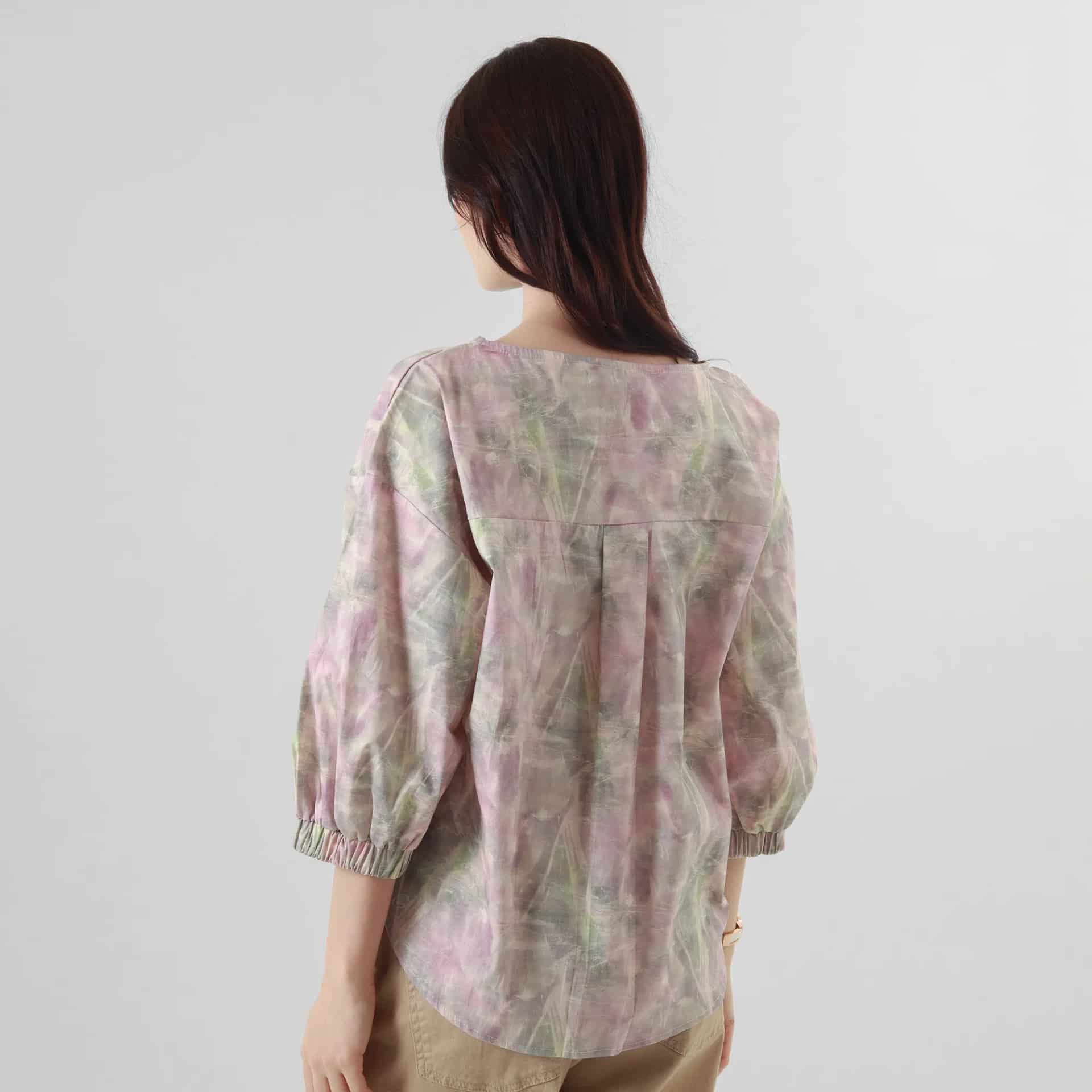Blusa Cuello Redondo Manga 3/Cuartos - miniatura 10