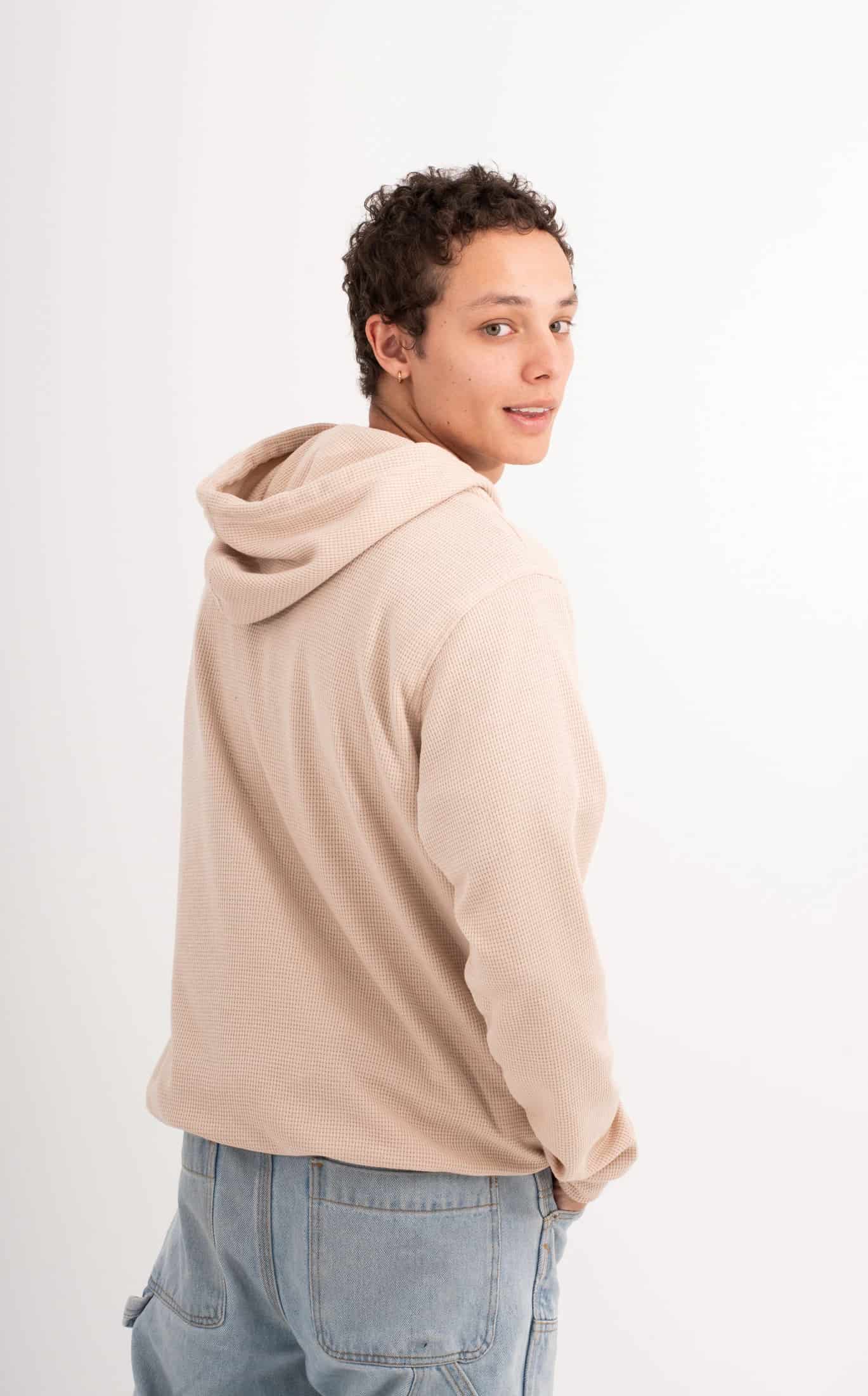 HOODIE BEIGE UNISEX- BÁSICO - miniatura 5