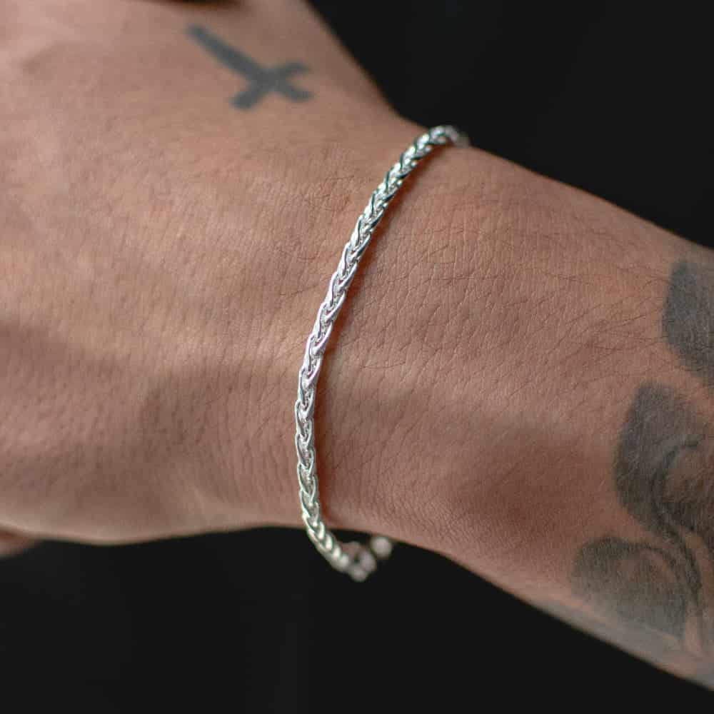 Pulsera Espiga Plata Ley 925 - miniatura 1