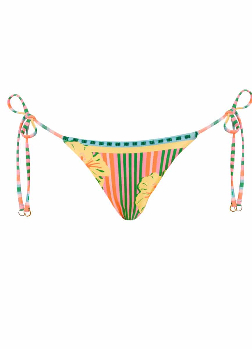 Maaji Striped Paradise Sunflash Low Rise Tie Side Bikini Bottom - miniatura 5