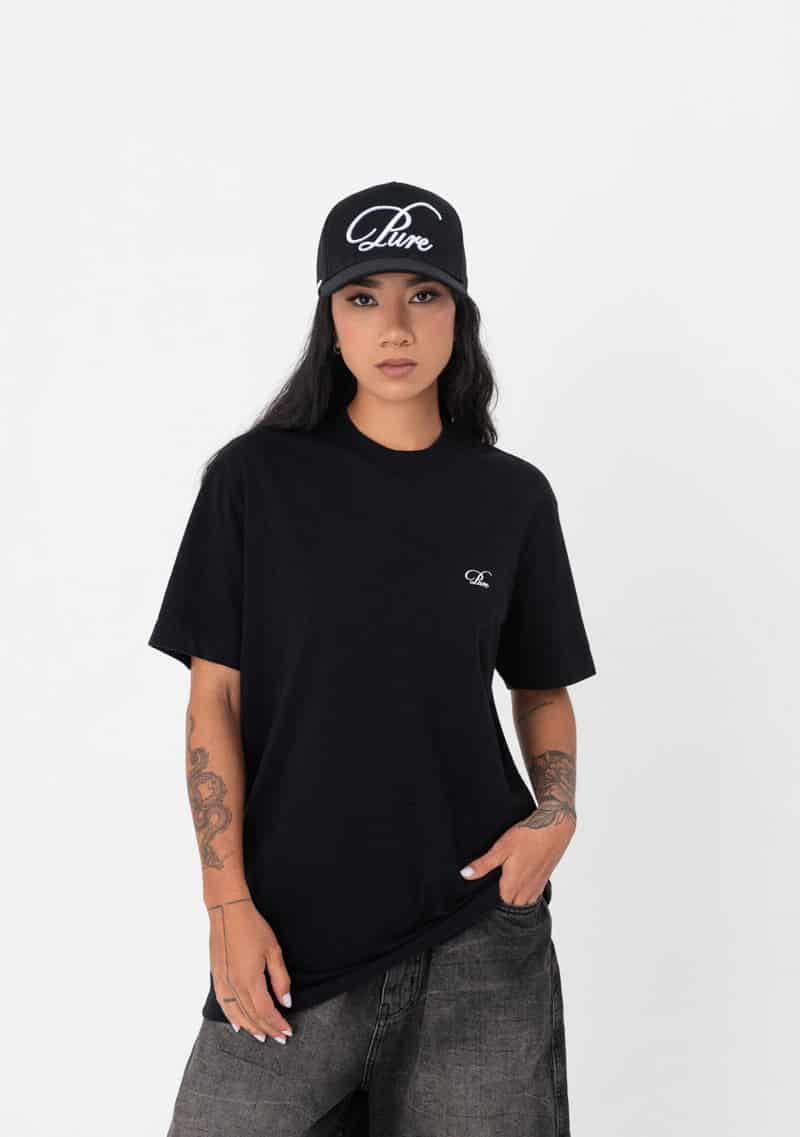 Atelier regular black t-shirt - miniatura 5