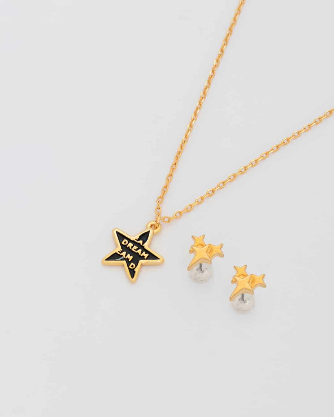 Collar Estrella Letras + Aretes - miniatura 3