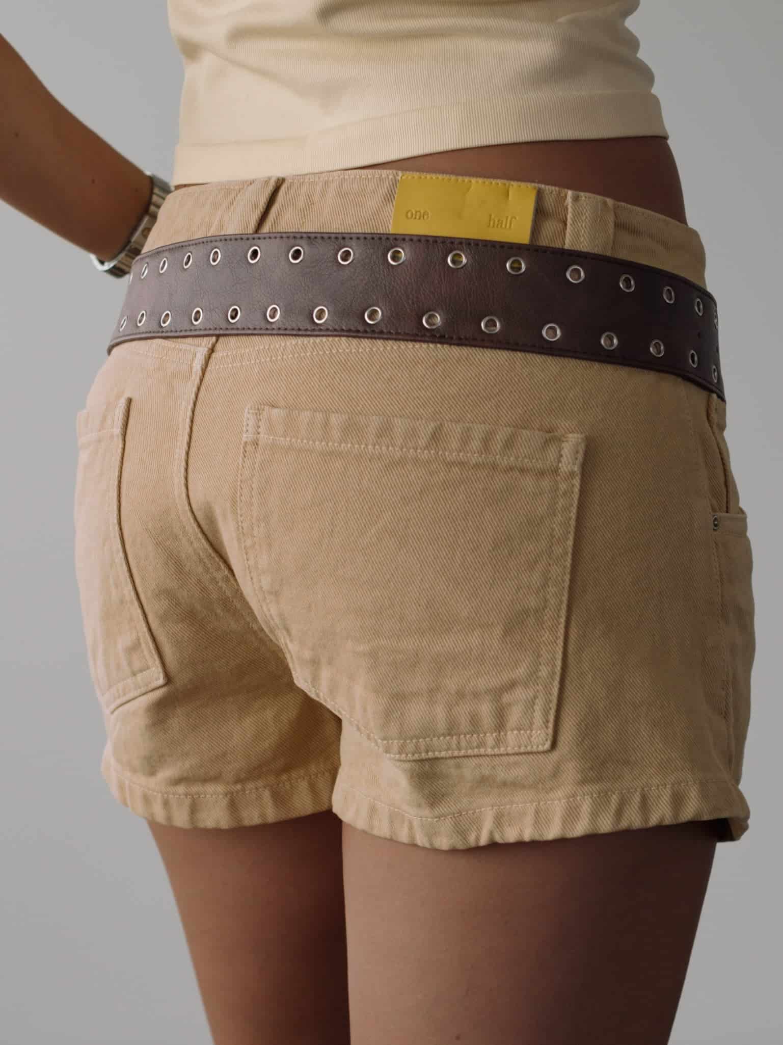 OFFSET ASYMMETRIC BELT - VINTAGE BROWN - miniatura 3