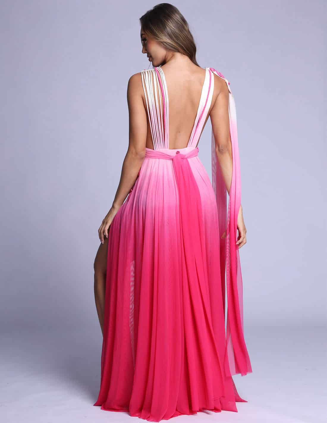Vestido Copernico Faded Ivory + Pink - miniatura 2