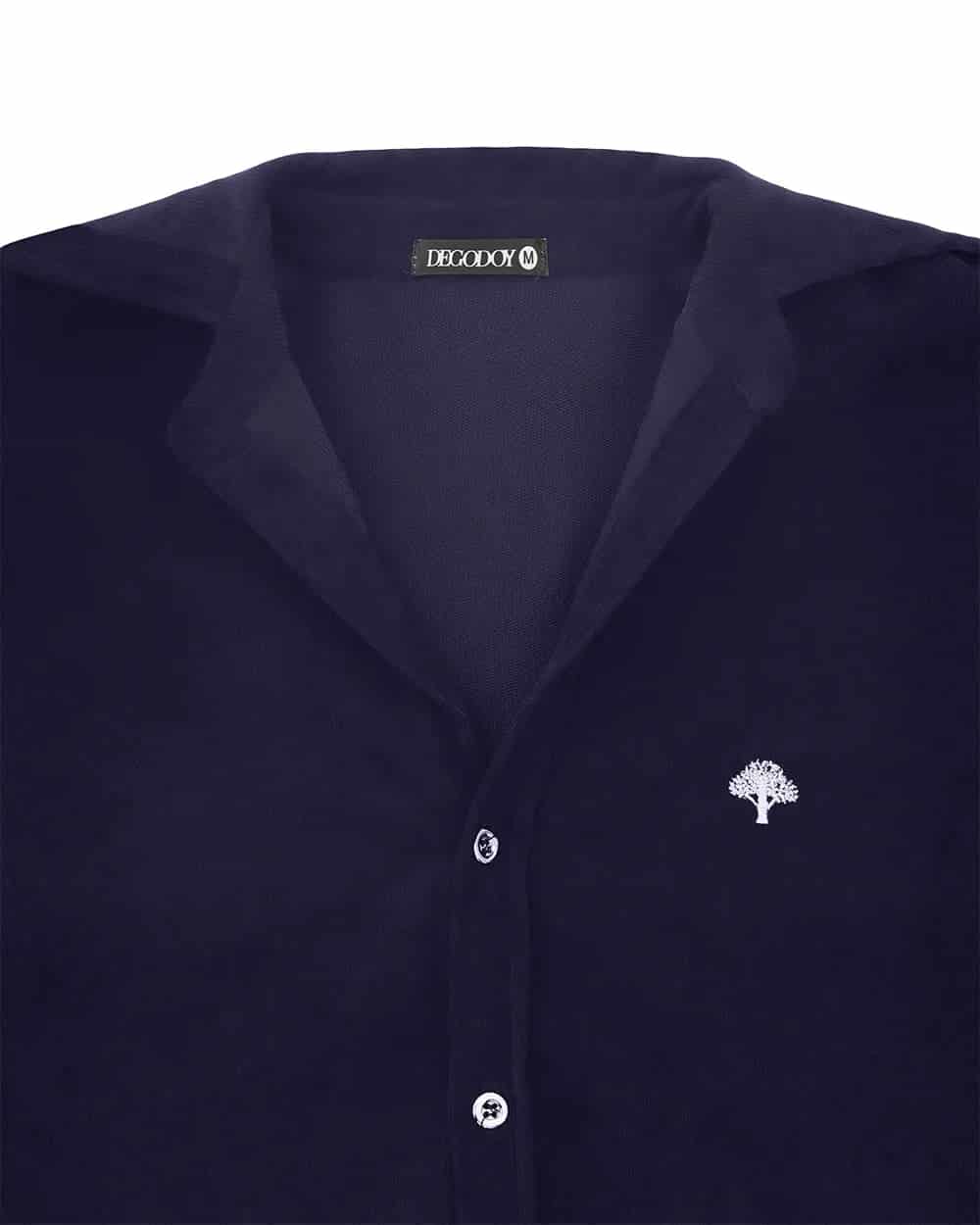 Camisa Clasica Pana Azul - miniatura 7