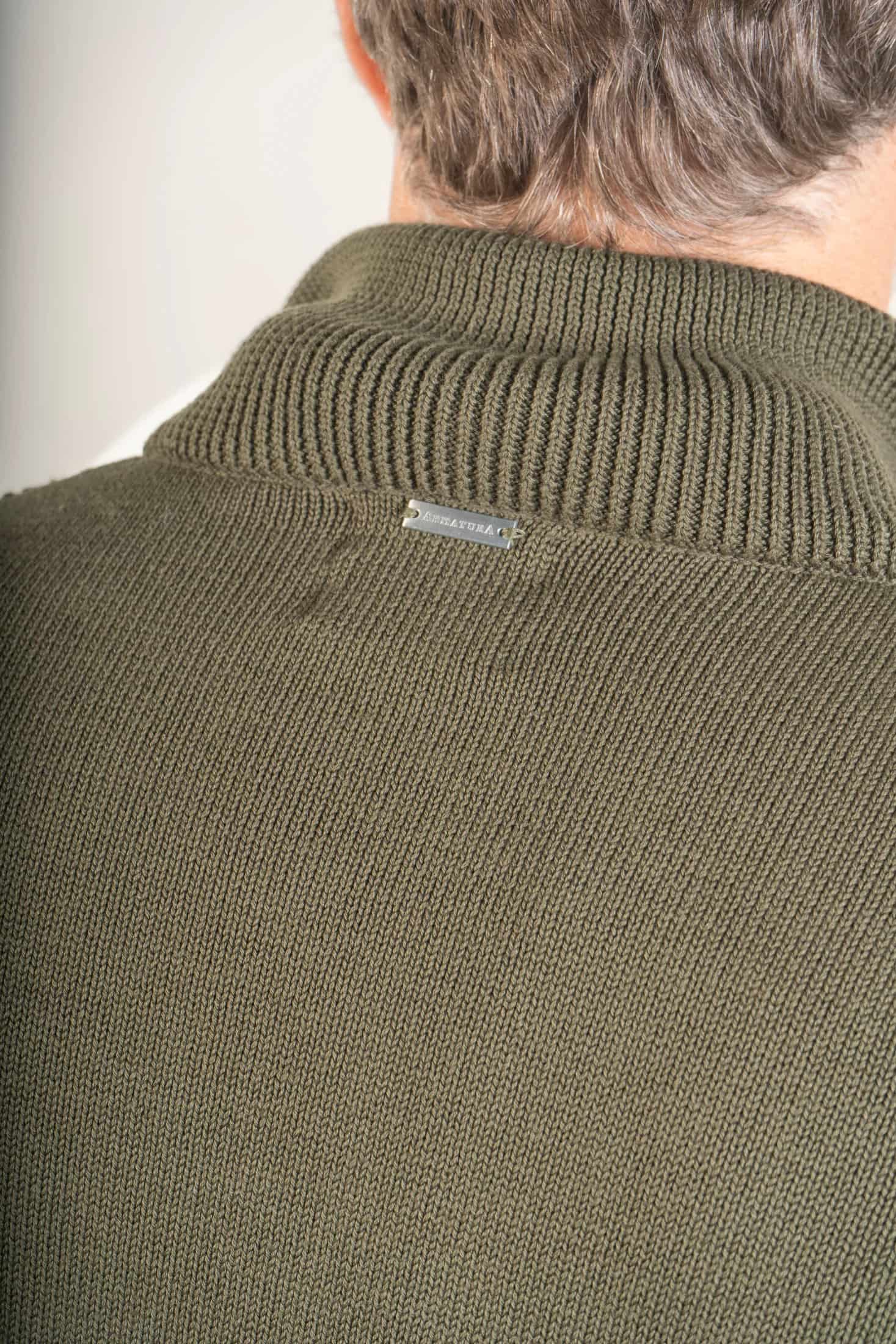Suéter Halfzip Highland Hombre Verde Militar - miniatura 8