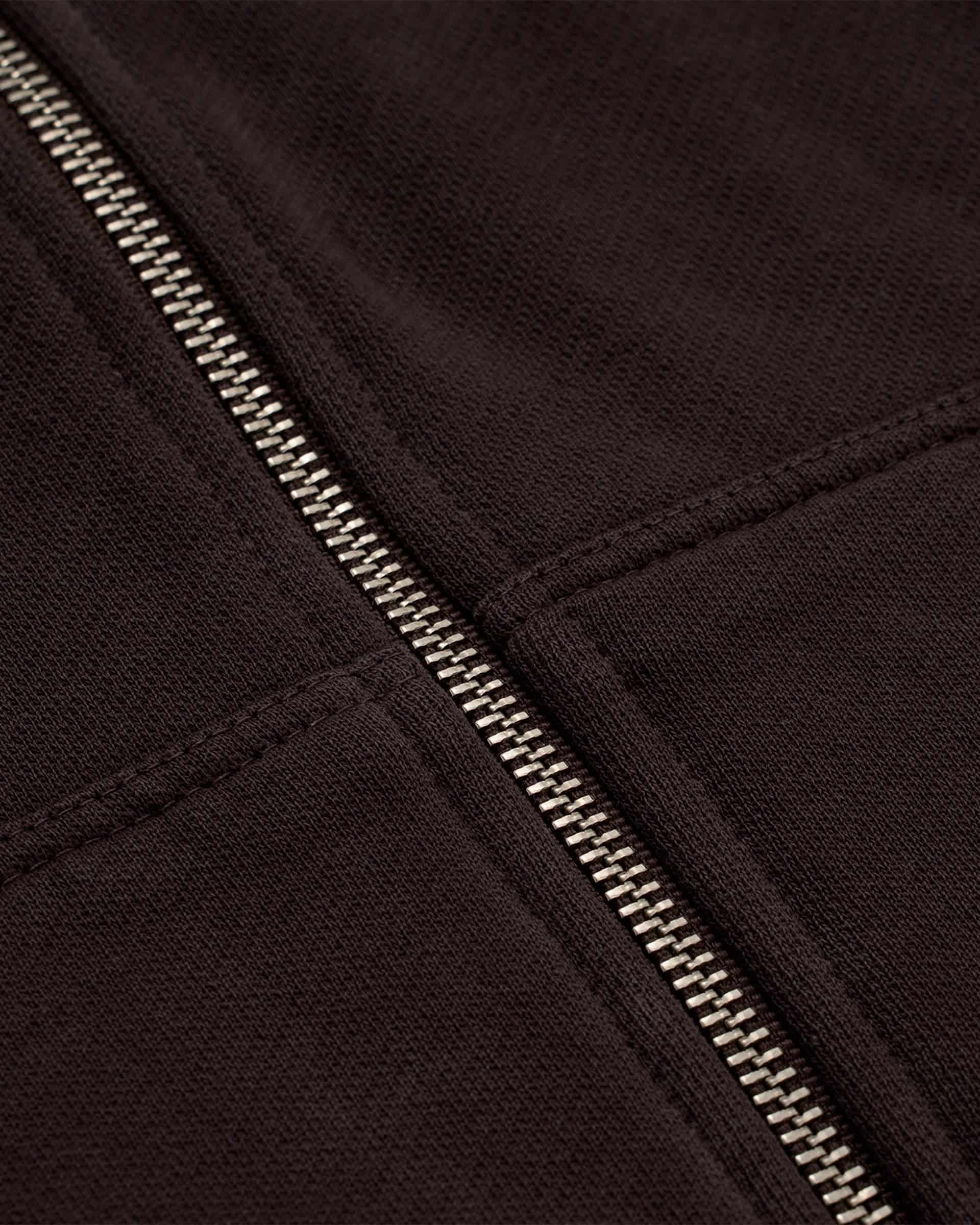 Zip Hoodie Oversized Básico V4 - Café Chocolate - miniatura 5