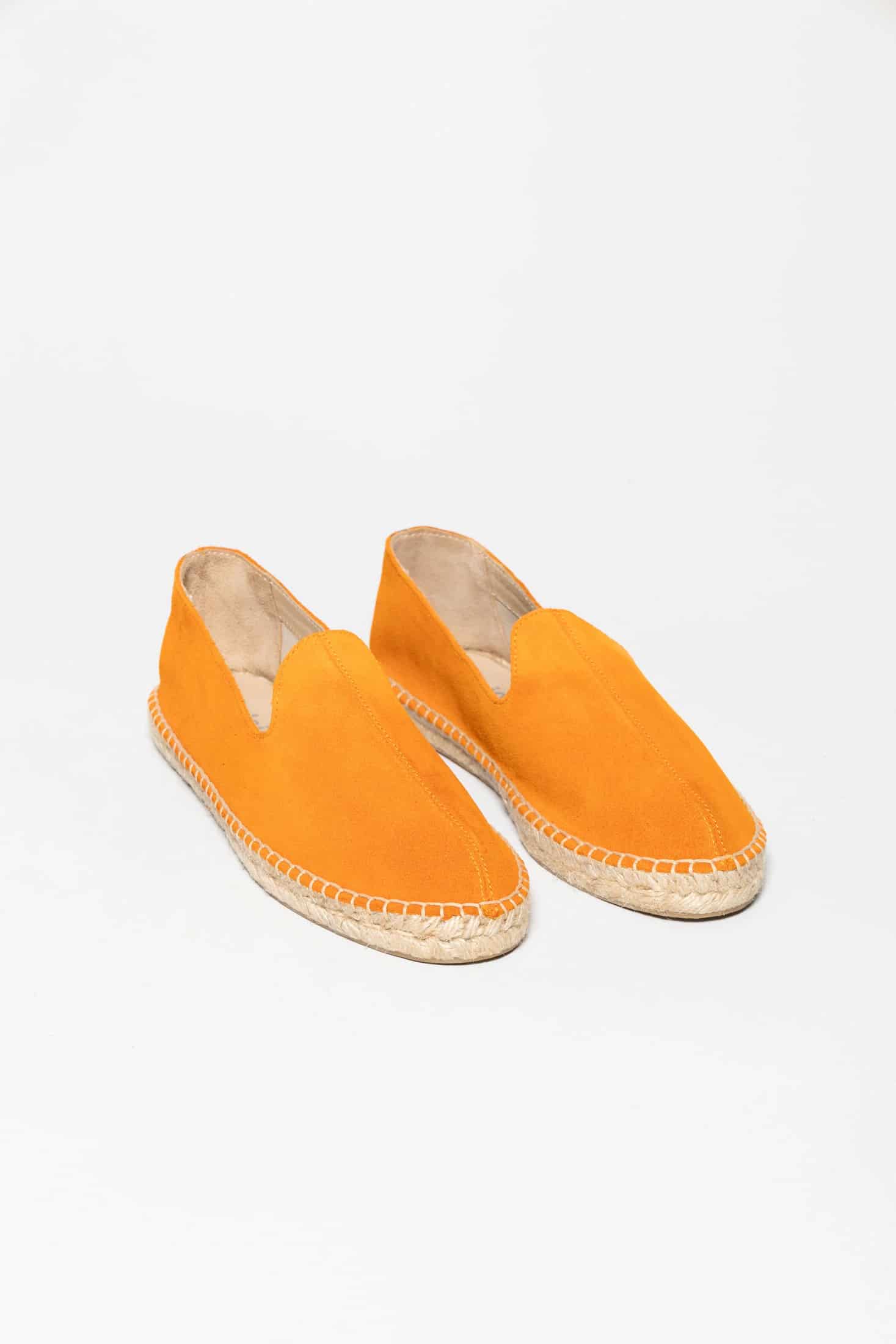 Men's leather espadrille tangerine - miniatura 2