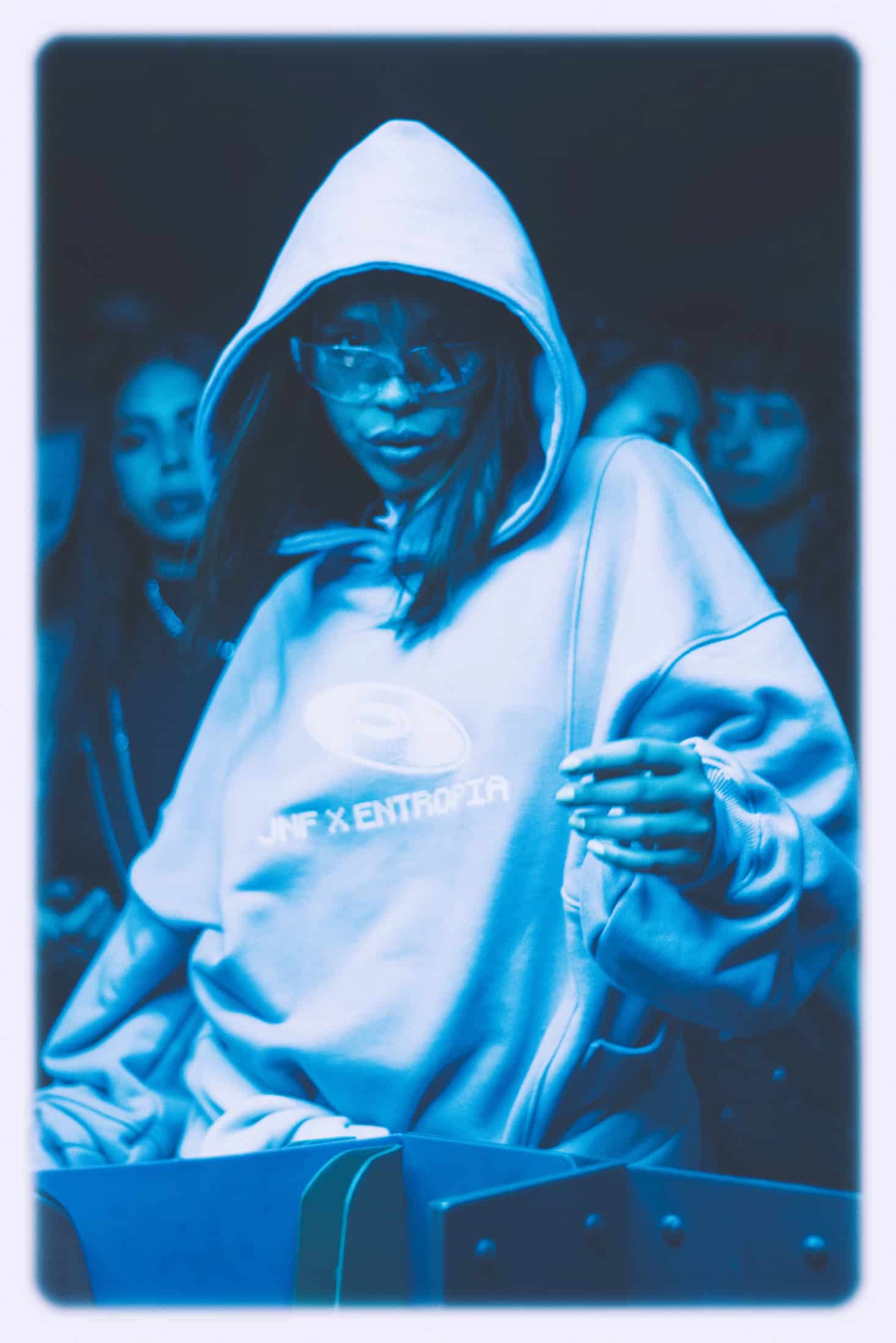 HOODIE JNF X ENTROPIA AZUL - miniatura 3