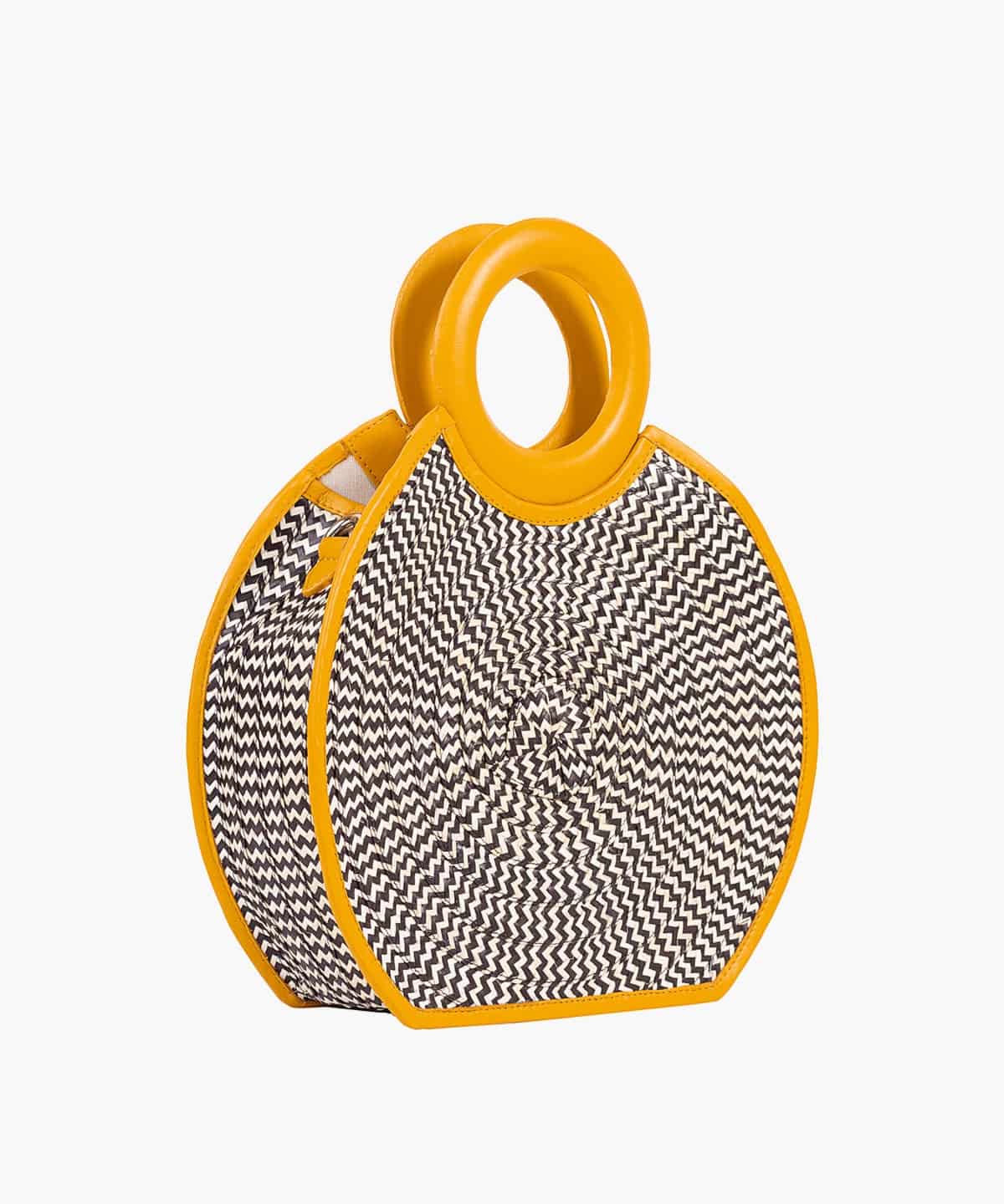 Zenú in Raffia and Leather - miniatura 2