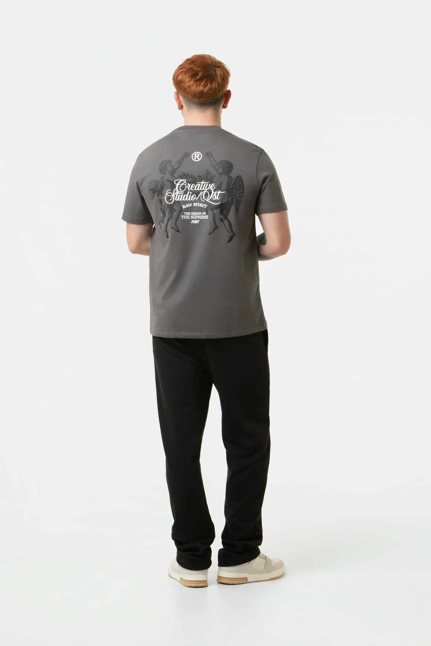 CAMISETA ESPECIAL ESTAMPADO LOCALIZADO COLOR NEGRO-GRIS - miniatura 5