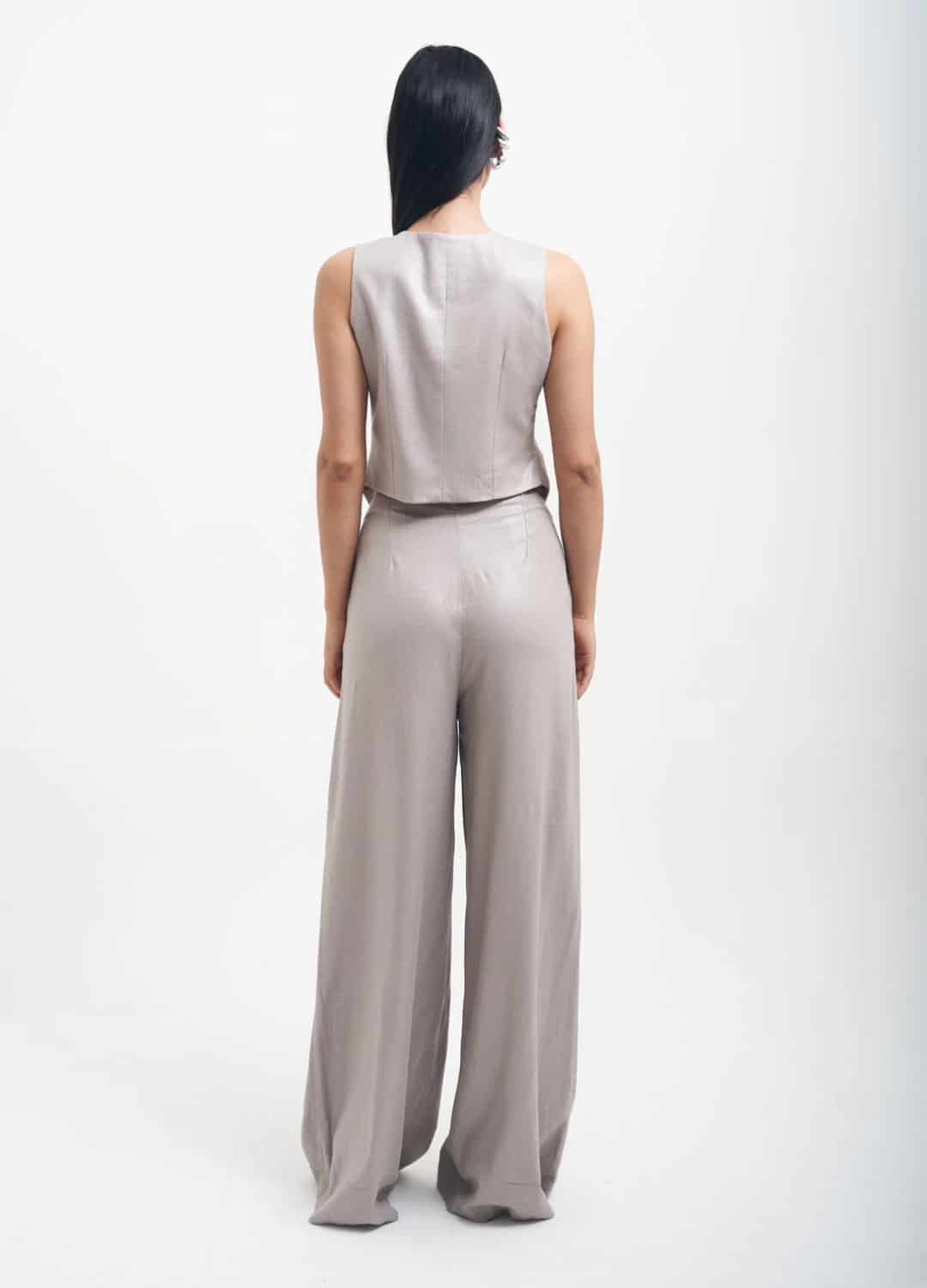 Pantalon Julia Plateado - miniatura 3