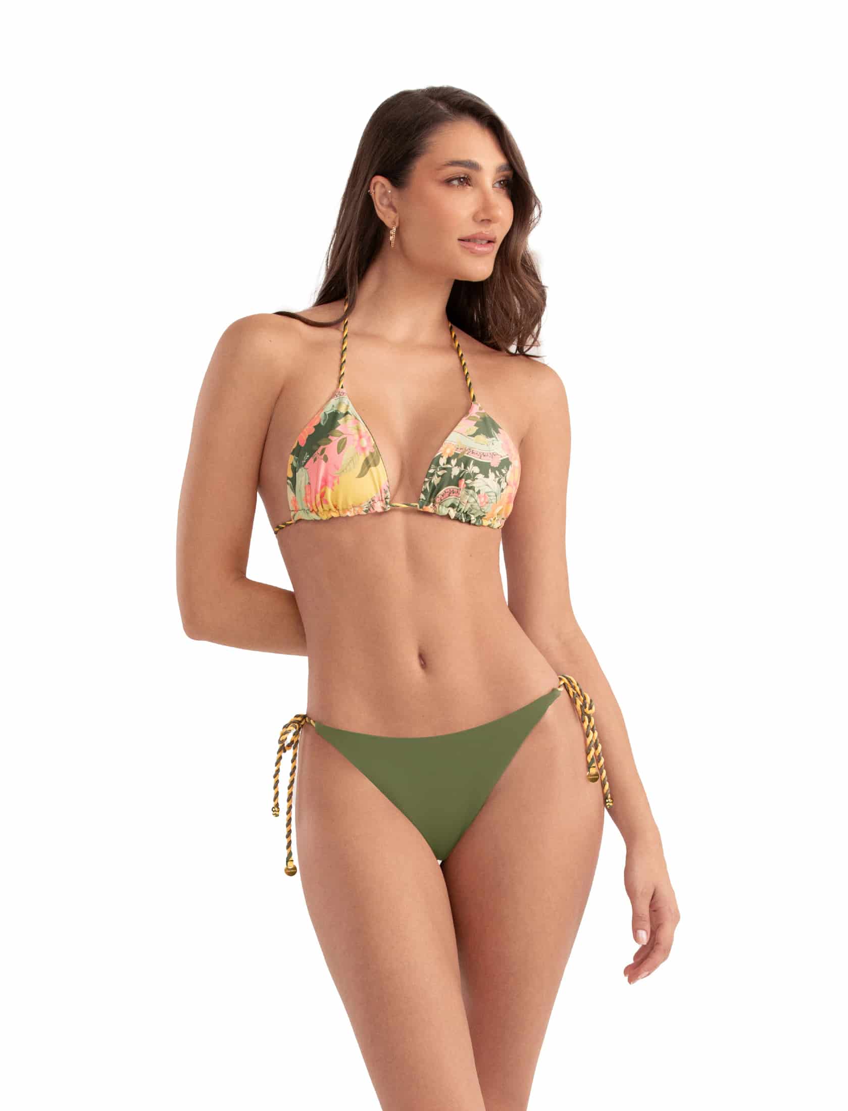 PANTY DE BAÑO 47365 - REVERSIBLE CON TRENZADO HECHO A MANO - miniatura 2