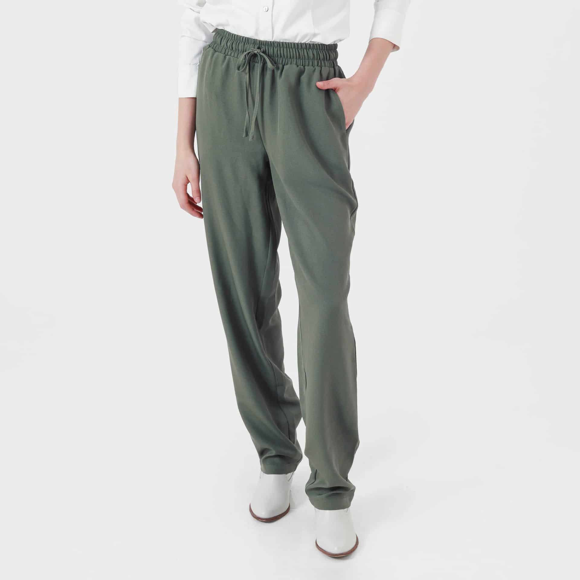 Pantalón básico bota recta cintura elástica - miniatura 1