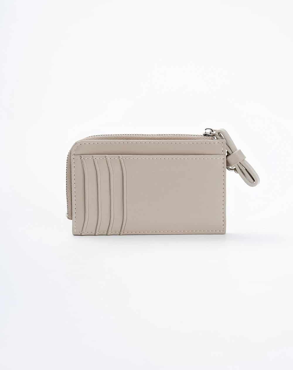 Billetera portadocum tos taupe mujer - miniatura 1