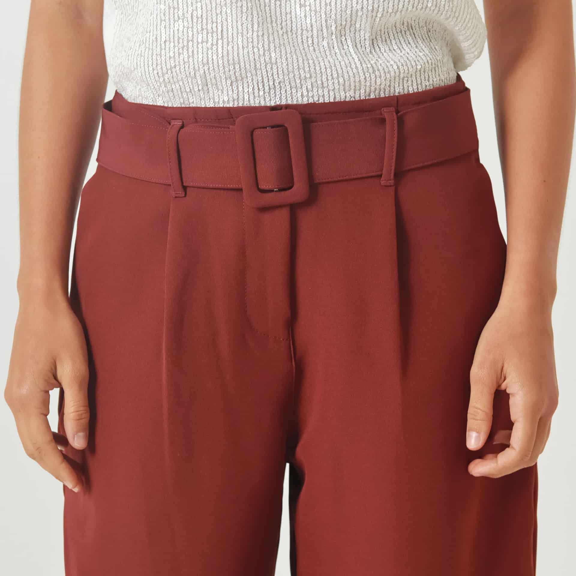 Pantalon Tiro Alto Bota Palazzo - miniatura 5