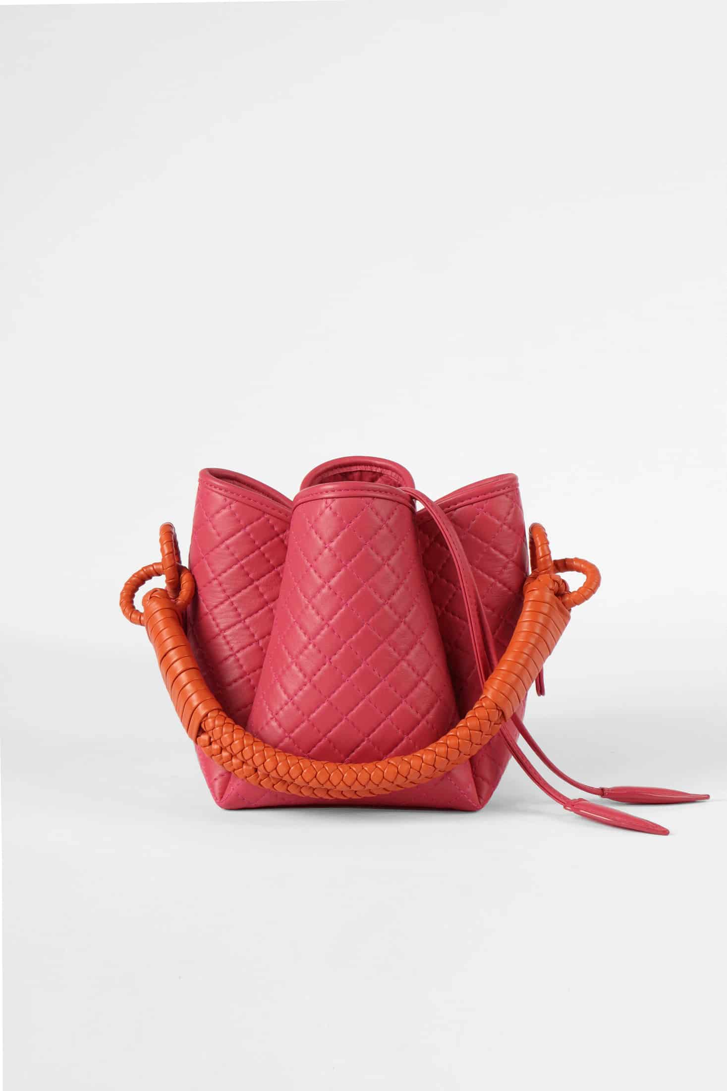 Tulip Mini Bucket Bag, Pink & Orange. - miniatura 1