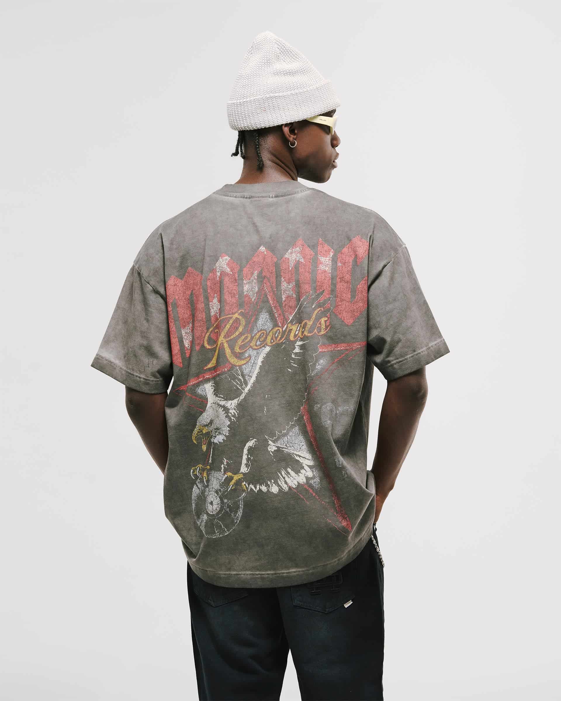 Camiseta Oversized Monoic Eagle - Gris Desgastado - miniatura 2