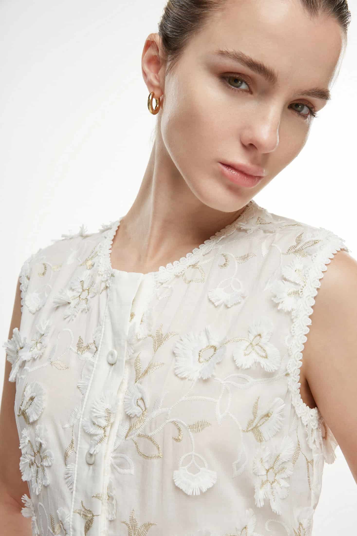 CAMELIA MAXI DRESS WHITE - miniatura 3