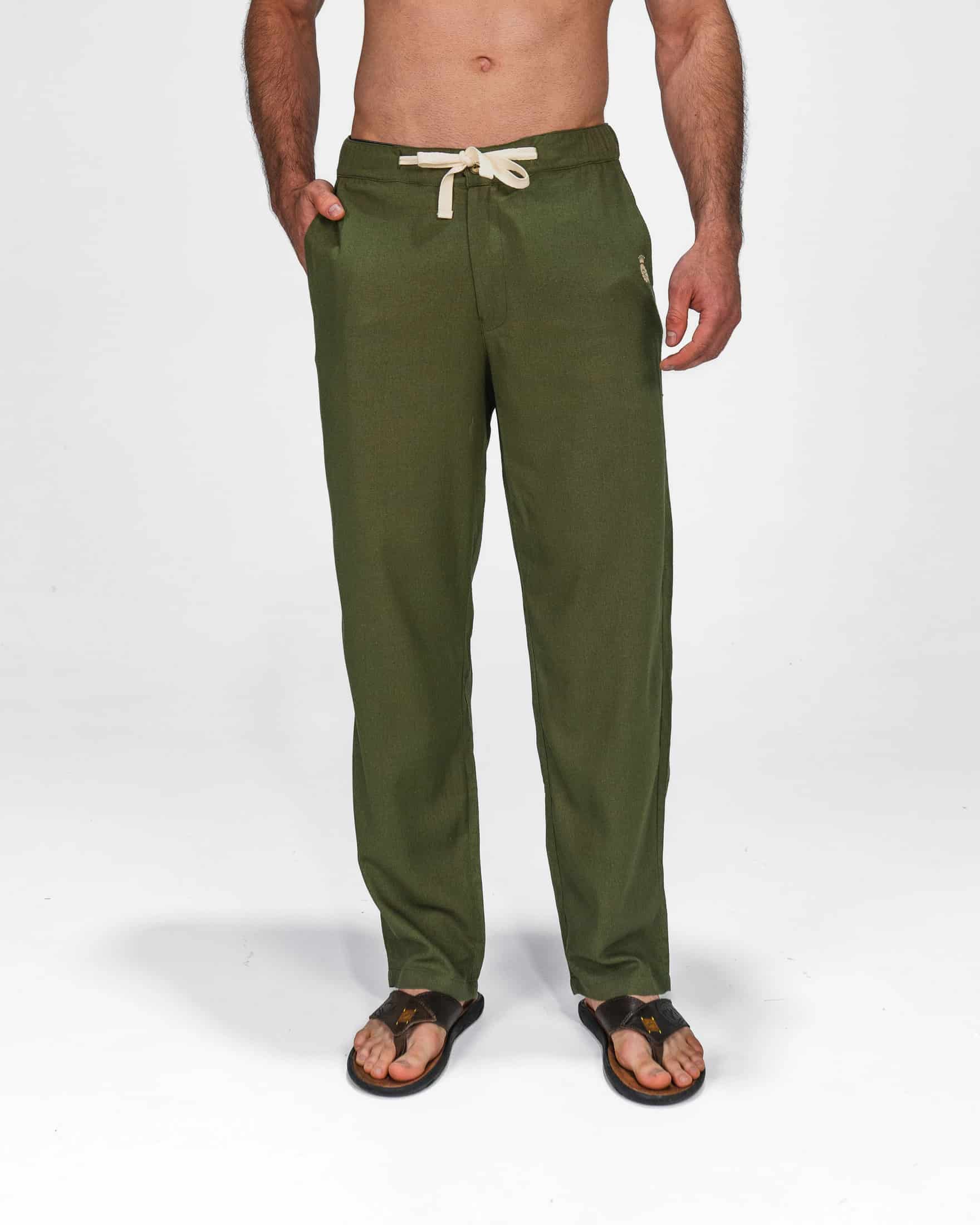 Pantalón Lino Sage - miniatura 1