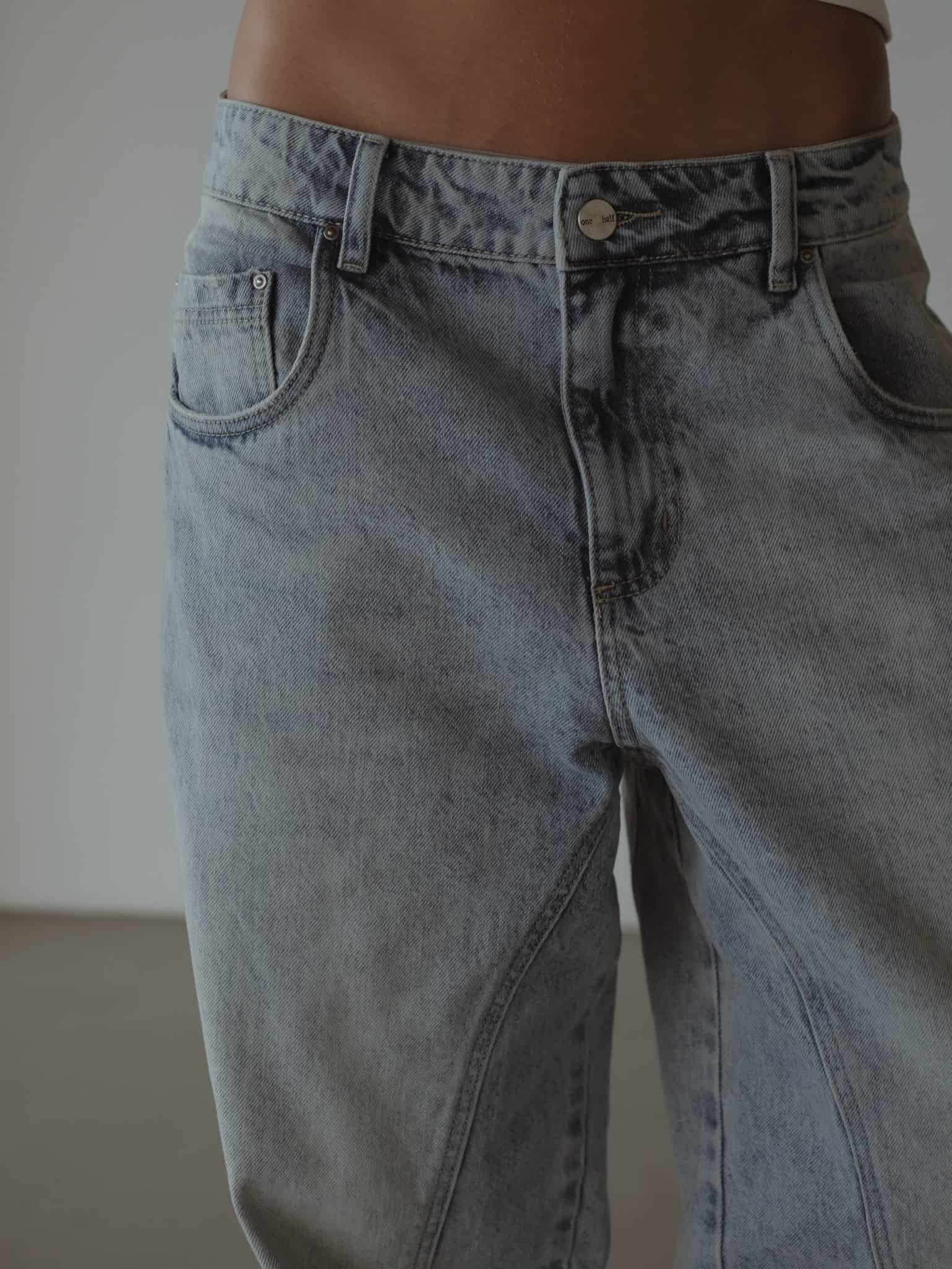 LONG BARREL JEAN - OLD LIGHT BLUE - miniatura 9