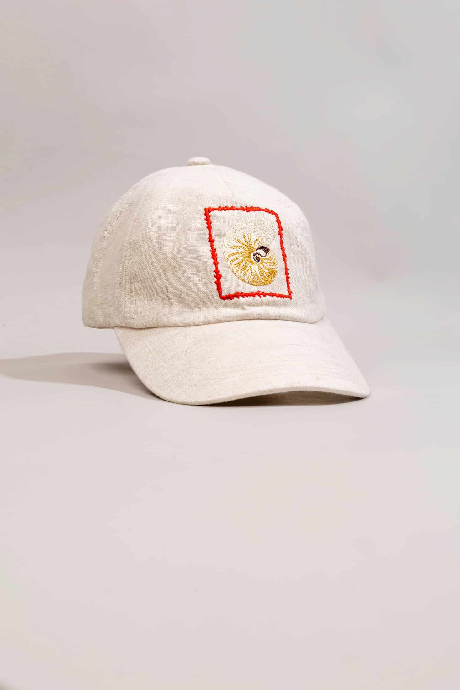 Men's linen cap atlantis embroidered - miniatura 1