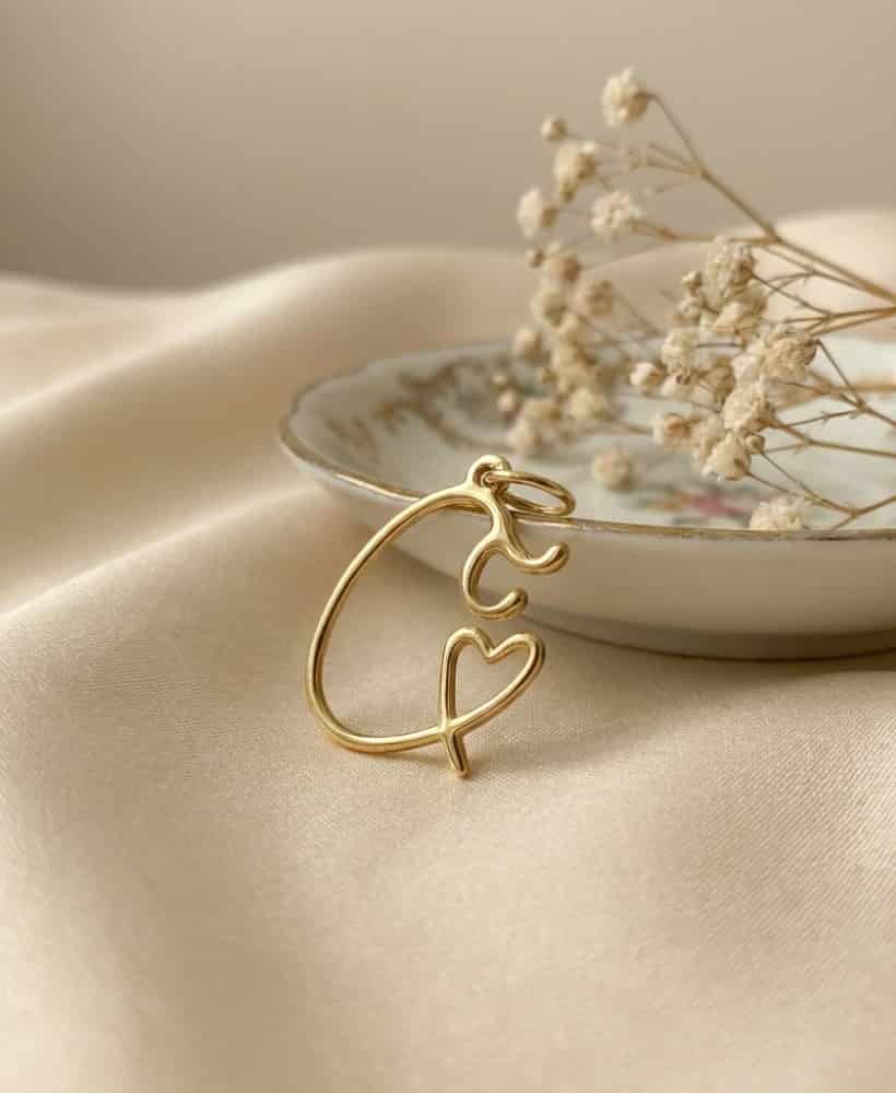 Dije Letra Oro 18k - miniatura 2
