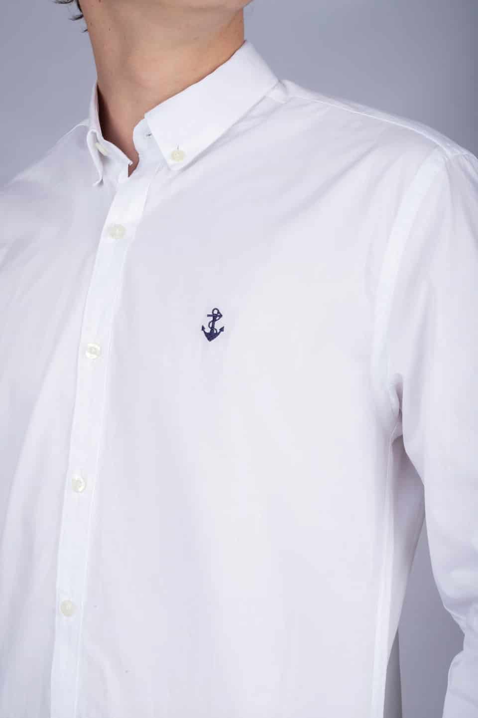 Camisa Blanca A Navy - miniatura 4