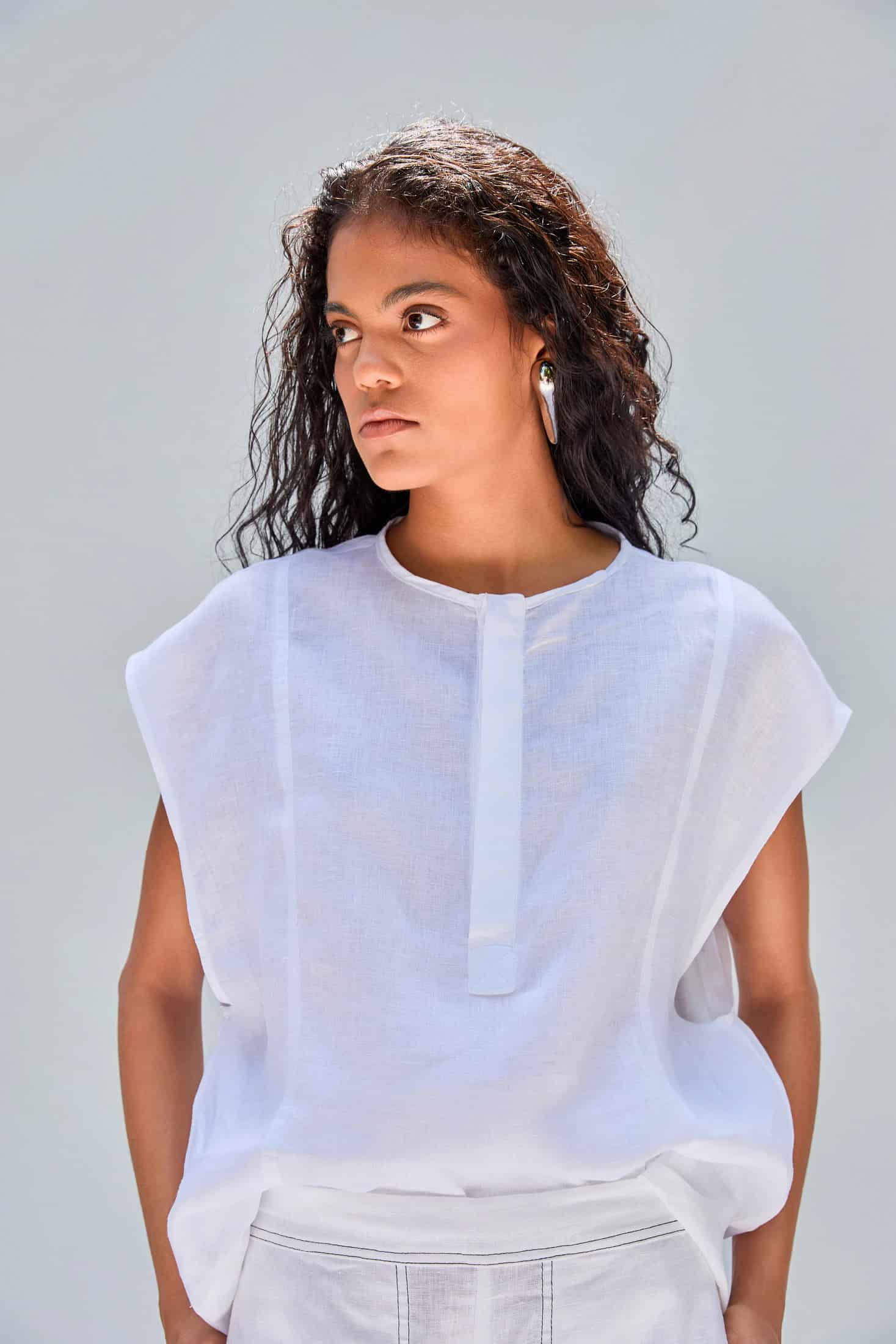 JOSE TOP UNISEX WHITE - miniatura 1