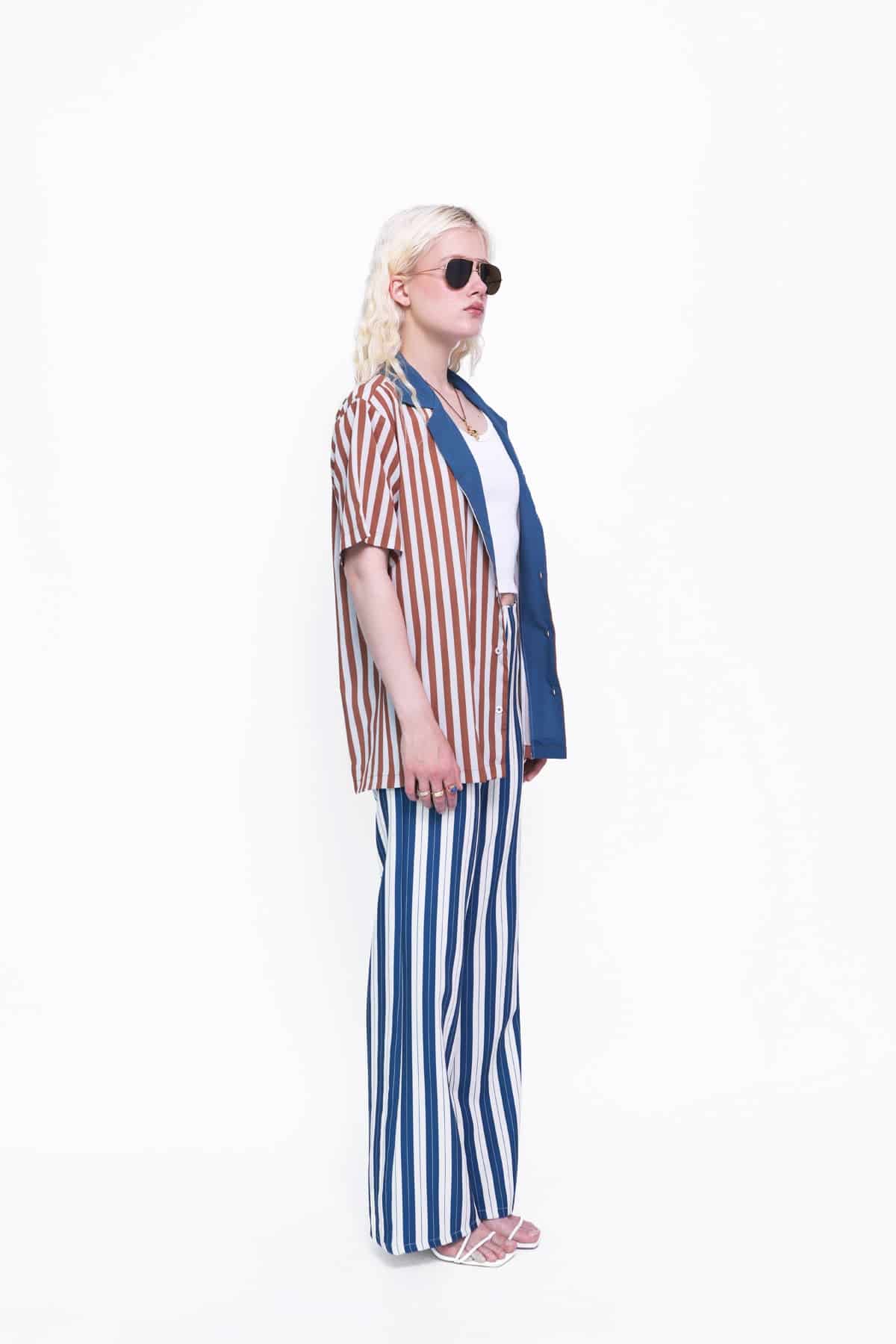 Camp Shirt in Rust Stripes - miniatura 4