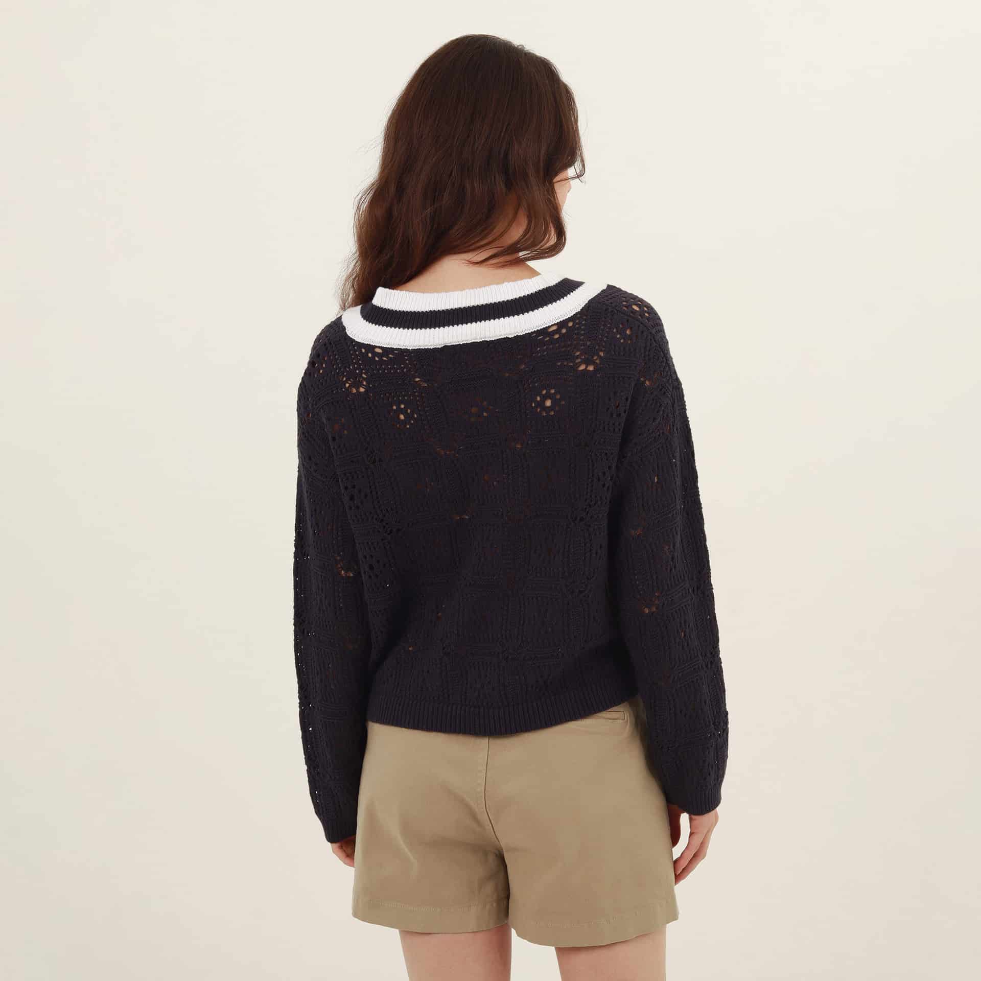 Sweater Cuello V Manga Larga - miniatura 6