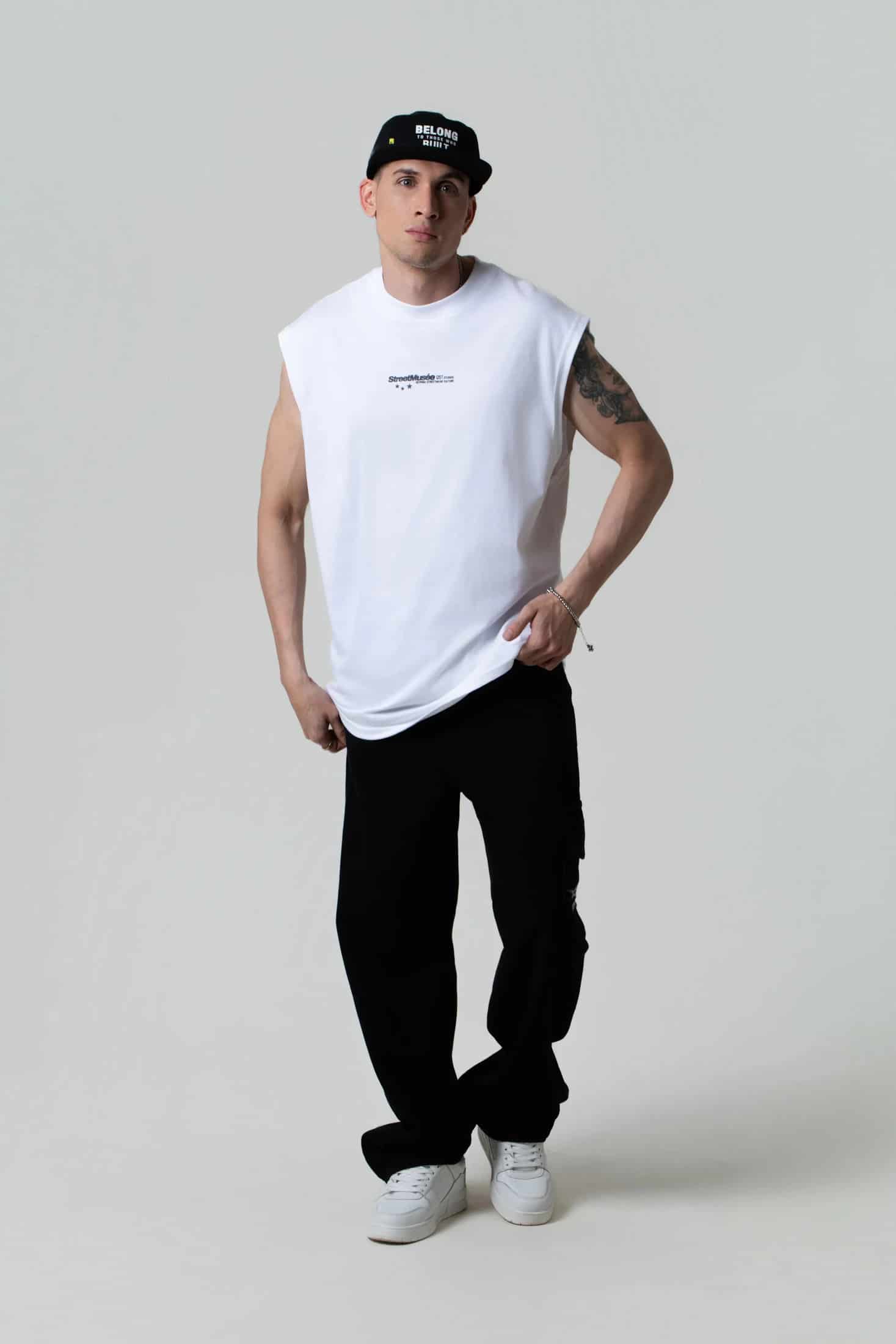 CAMISETA MANGA SISA COLOR BLANCO OPTICO - miniatura 2