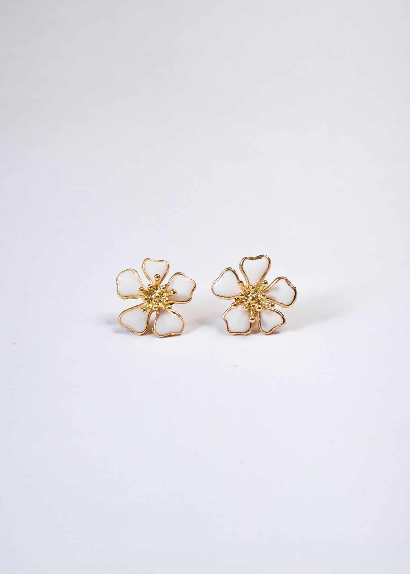 Aretes Aurora Mini Blanco - miniatura 1