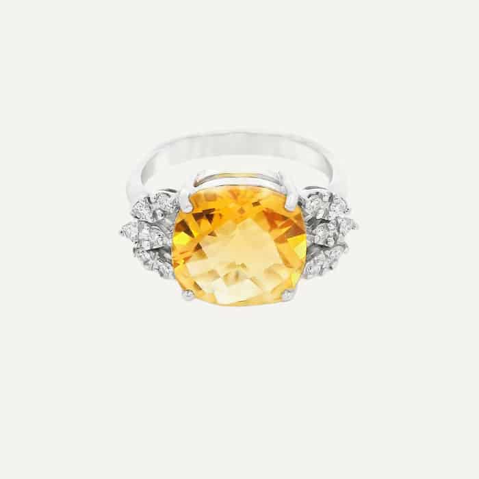 Anillo Citrine Feather - miniatura 2