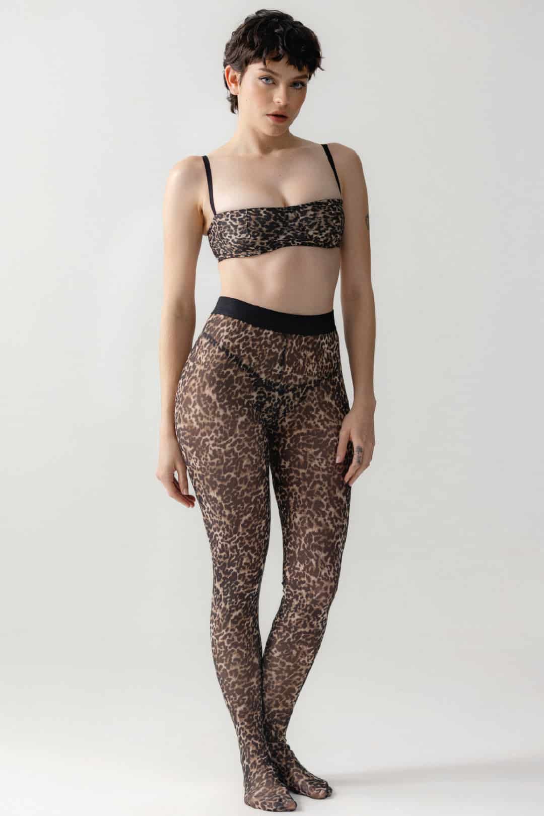 MEDIAS PANTALON PARDO FELINA - miniatura 2