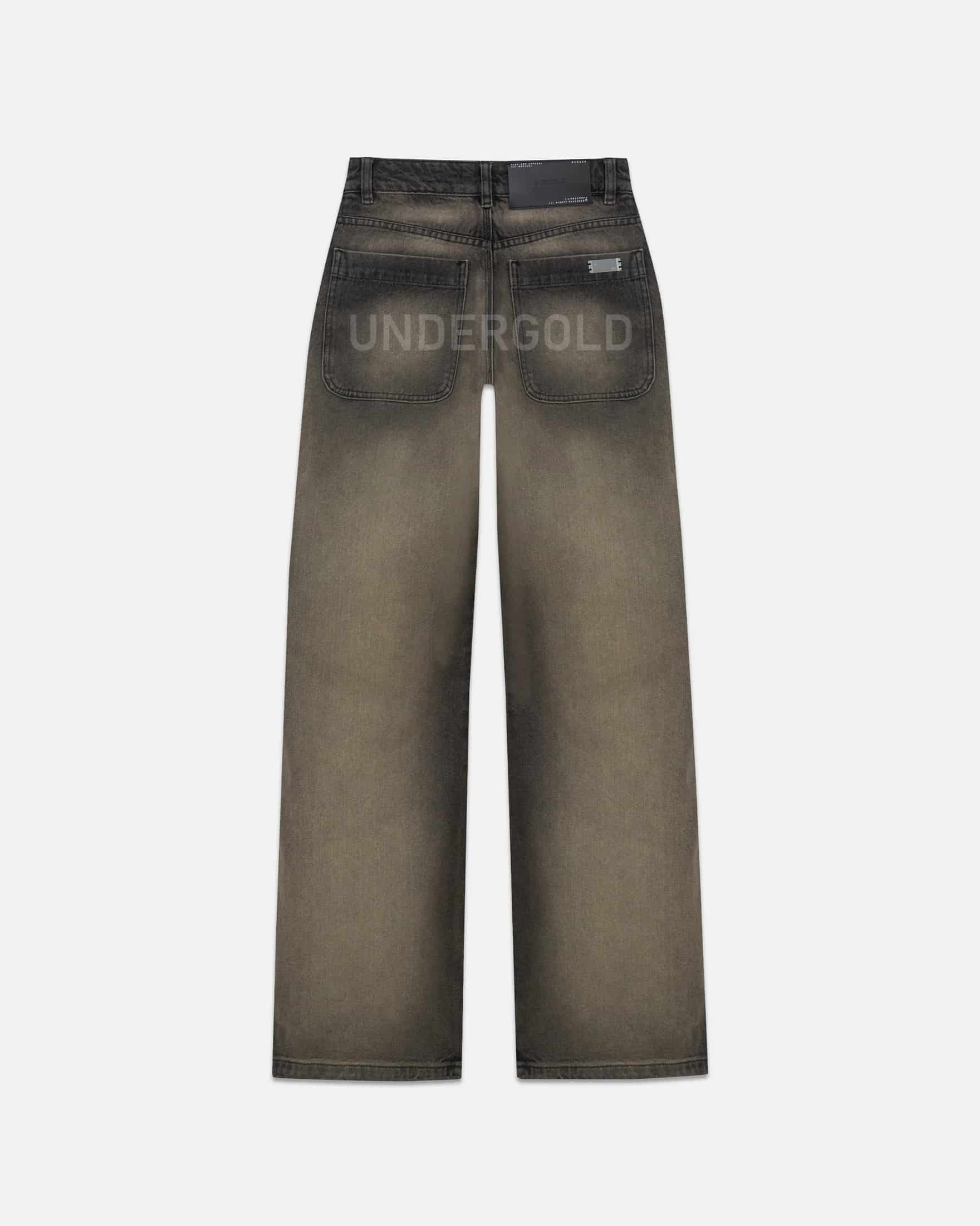 W Line Basic Wide Jeans Dirty Black - miniatura 1