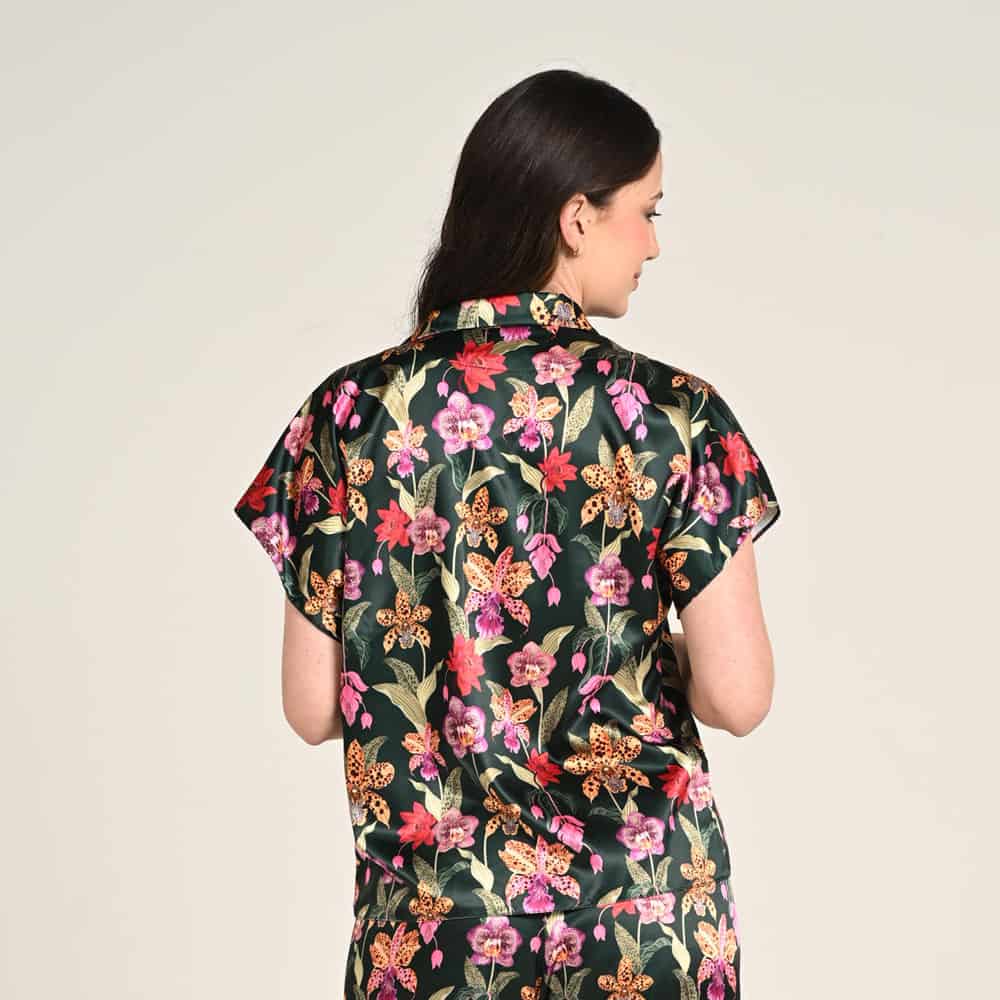 Camisa Manga Corta Escote V Estampado Cordillera - miniatura 2