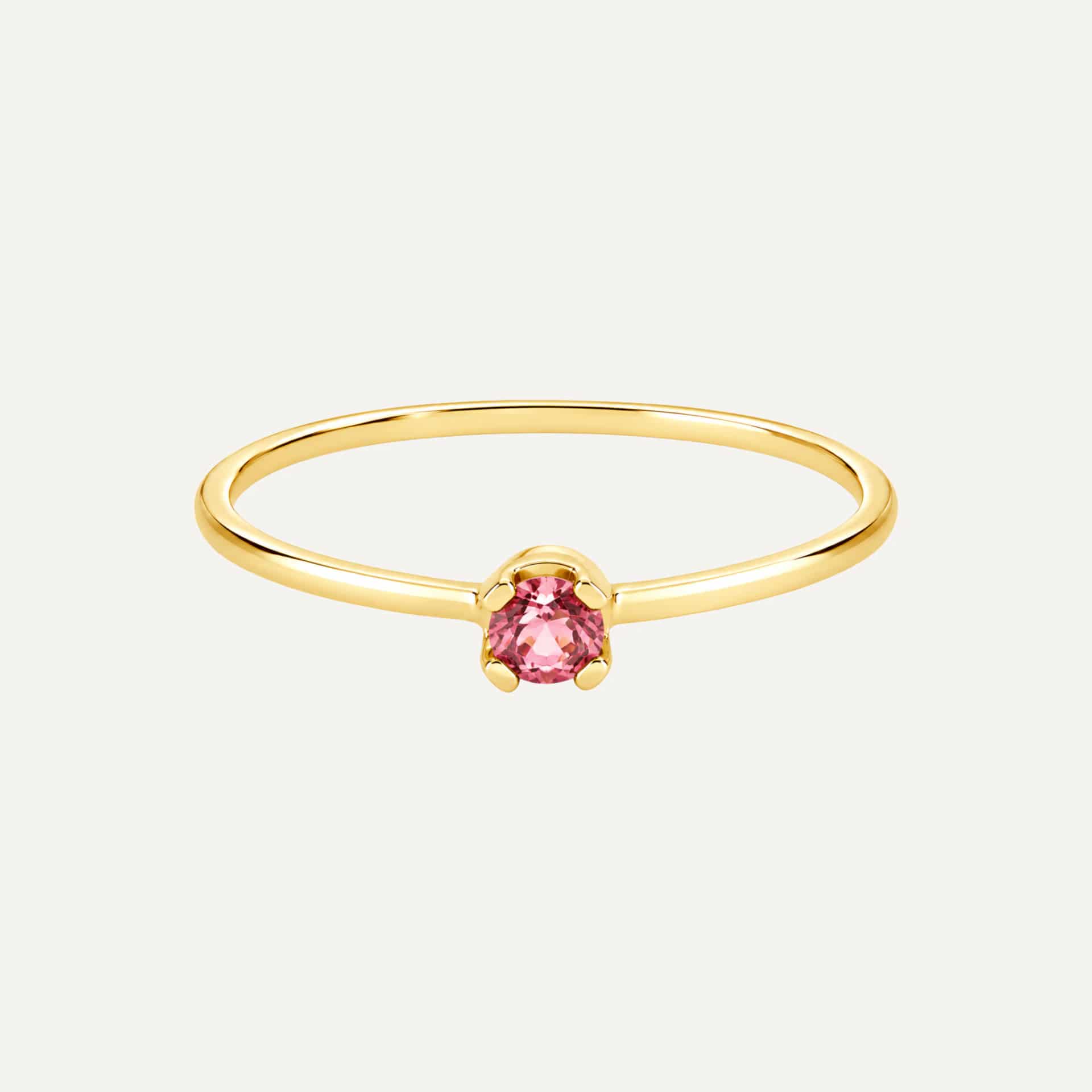 Anillo Birthstone liso - miniatura 1