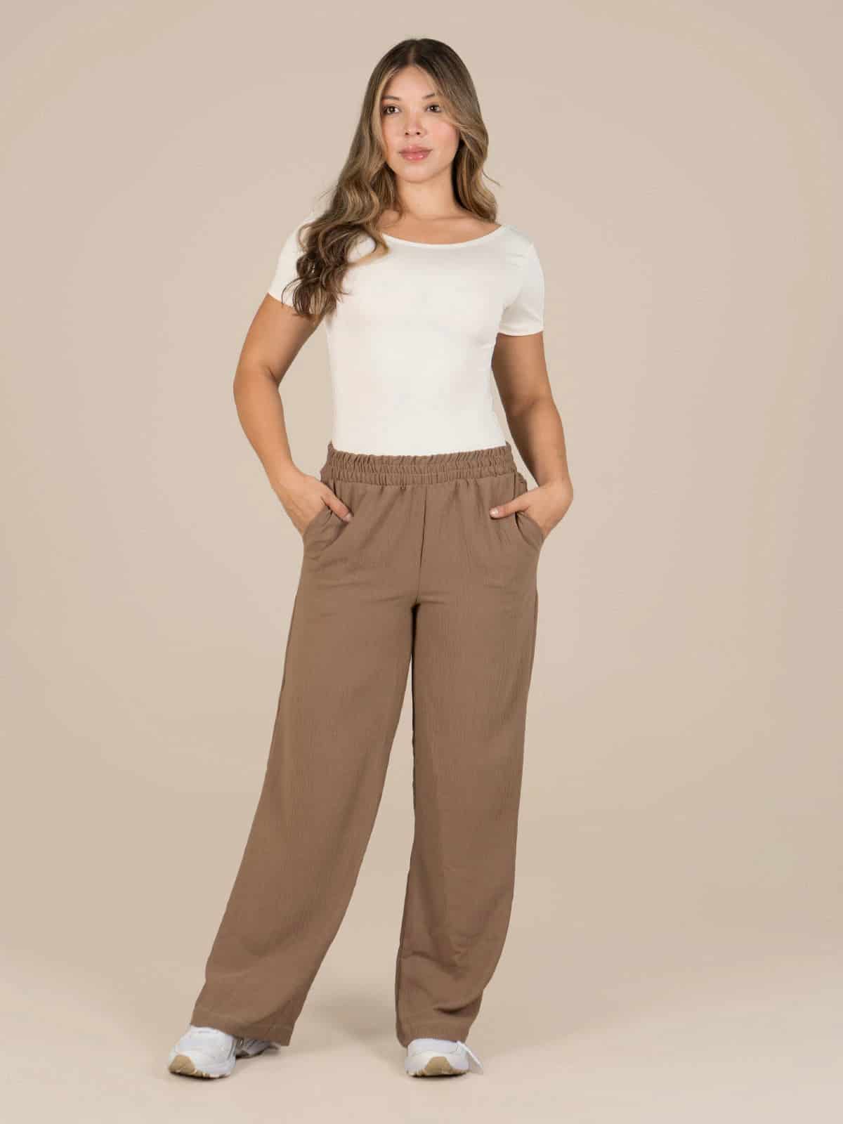 Pantalon siriu cafe claro - miniatura 2