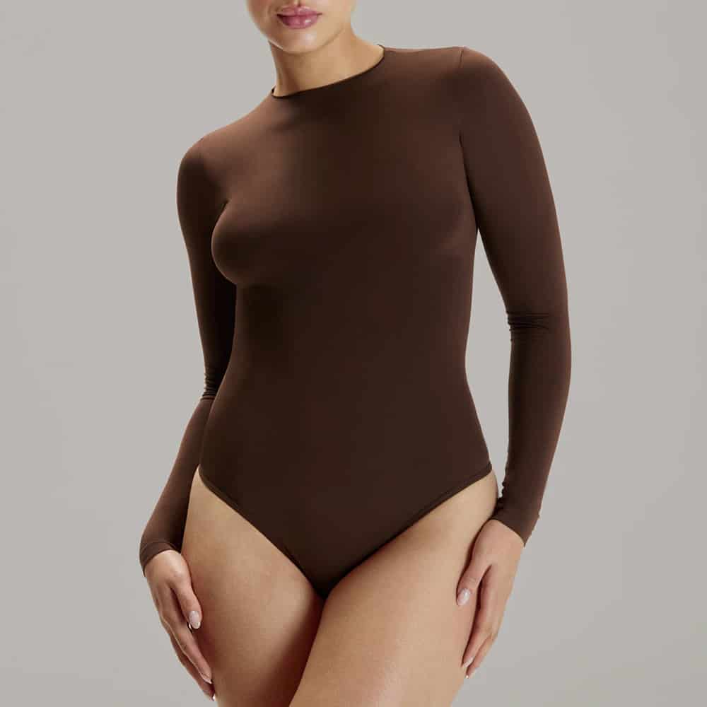 Body Manga Larga Cuello Alto Para Mujer | Lunia - miniatura 2