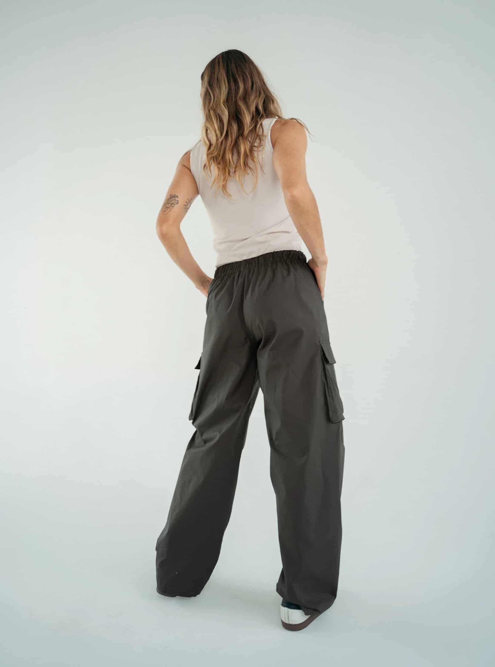 Pantalon Wide Cargo Militar - miniatura 2