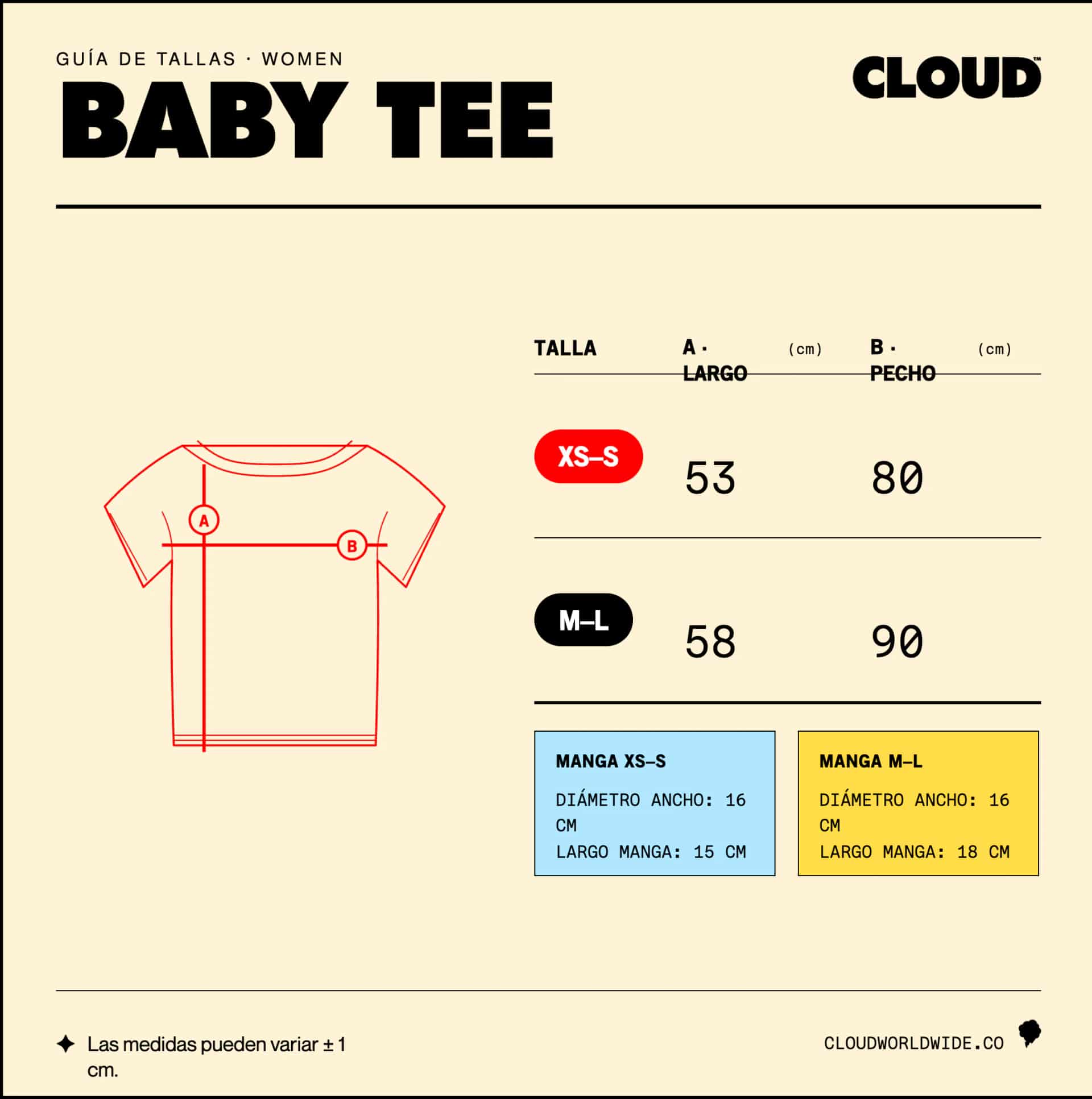 Baby tee colombiana blanco/azul - miniatura 5