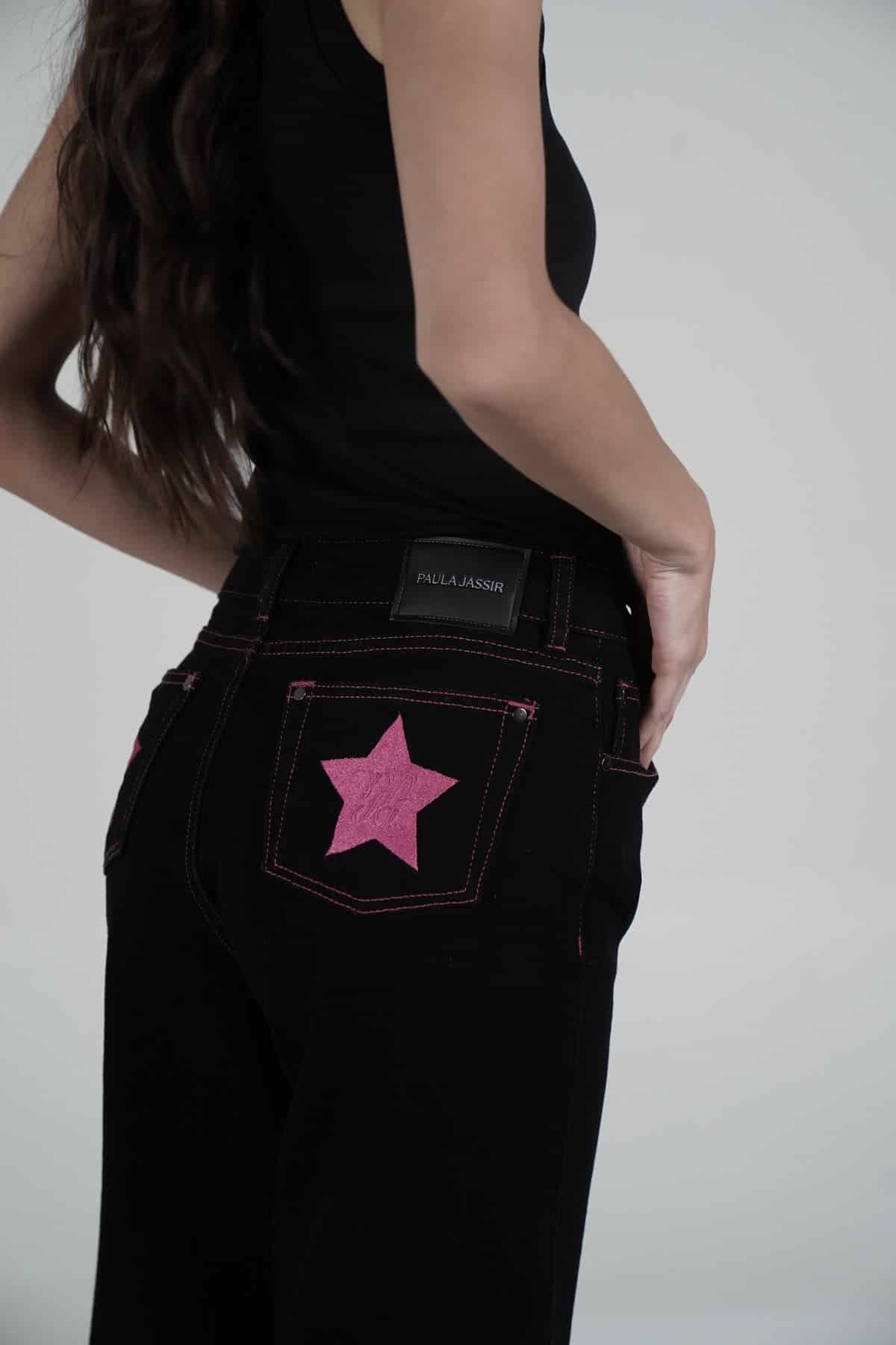 Fucsia Double Star Jeans - miniatura 6