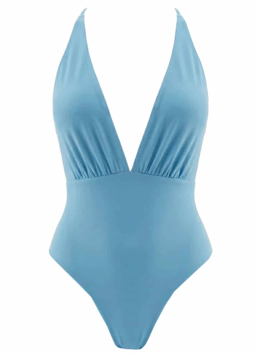 Maaji Stone Blue Safri Plunge One Piece - miniatura 6